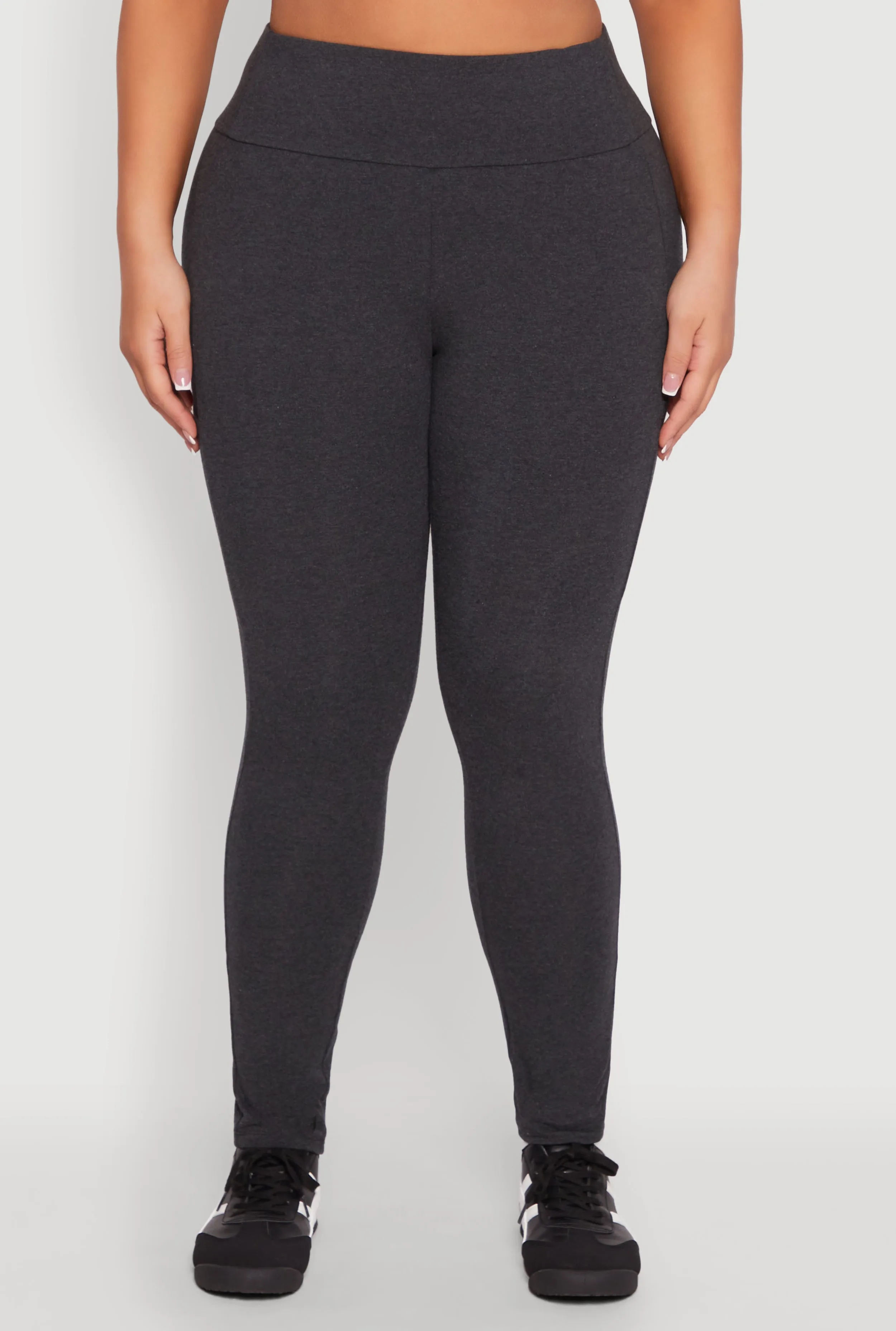 Plus Size Side Pocket High Waisted Leggings sold by Rainbow product image thumbnail 5