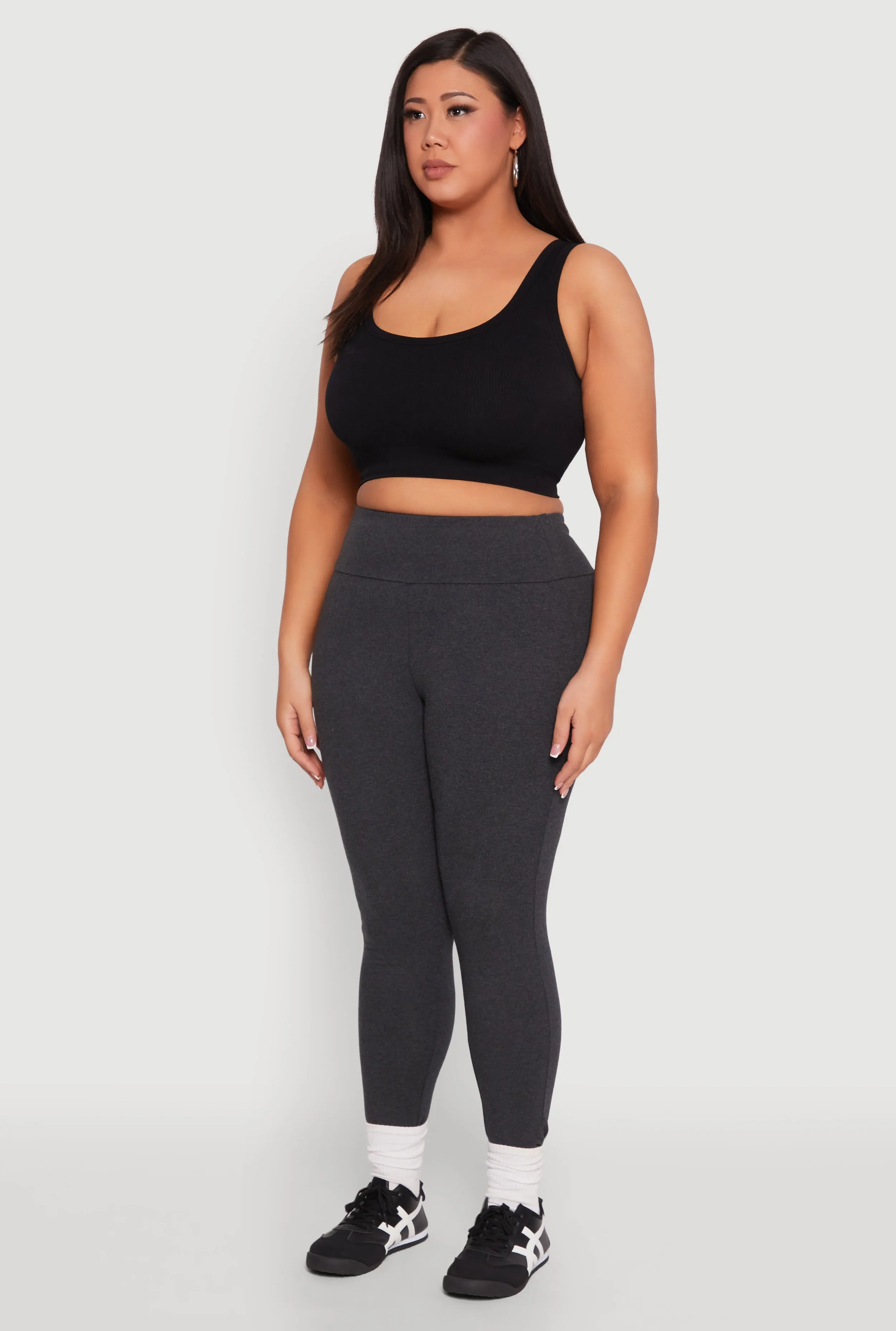 Plus Size Side Pocket High Waisted Leggings sold by Rainbow product image thumbnail 3