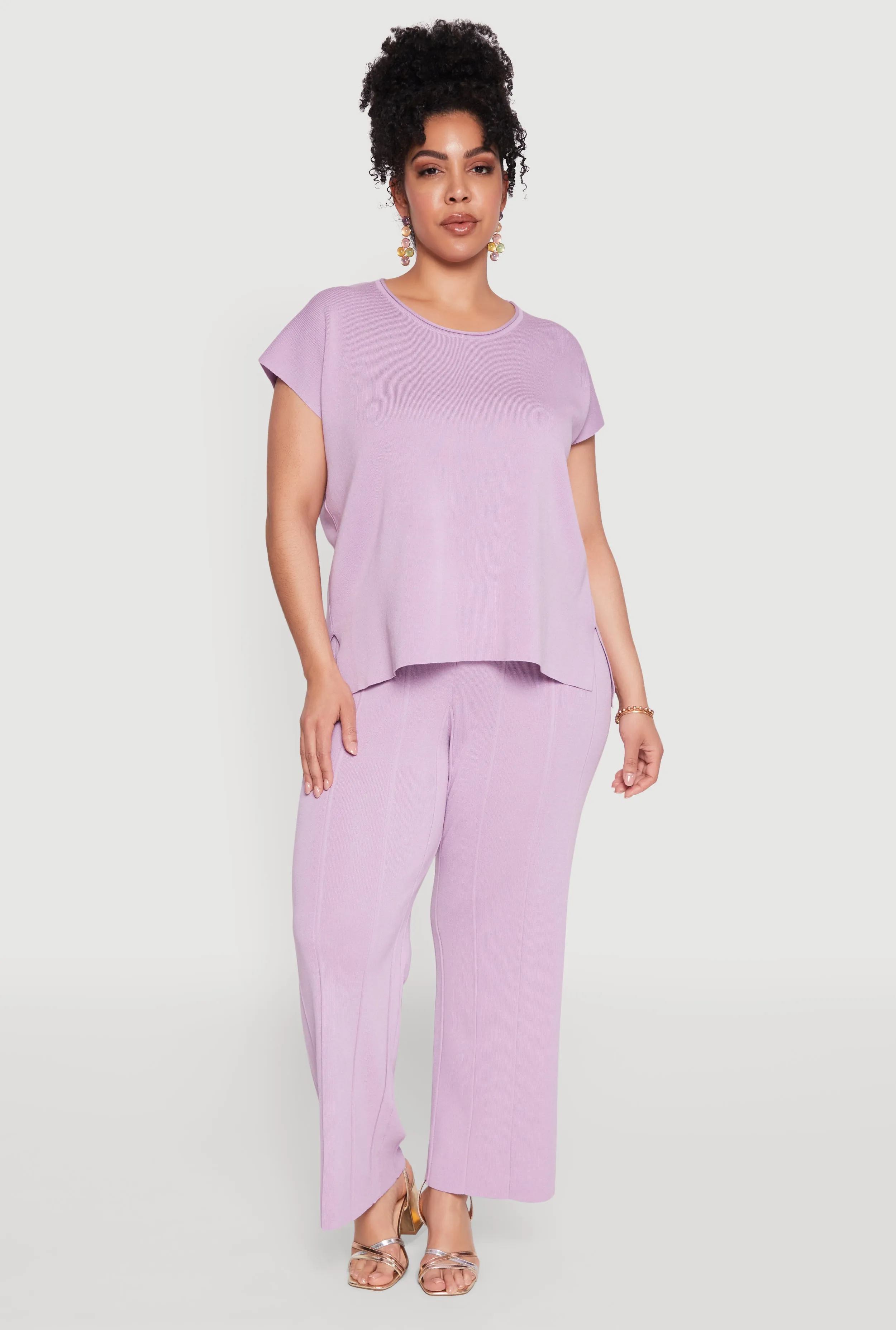 Plus Size Daisy Knitted Crew Neck Top sold by Rainbow product image thumbnail 2