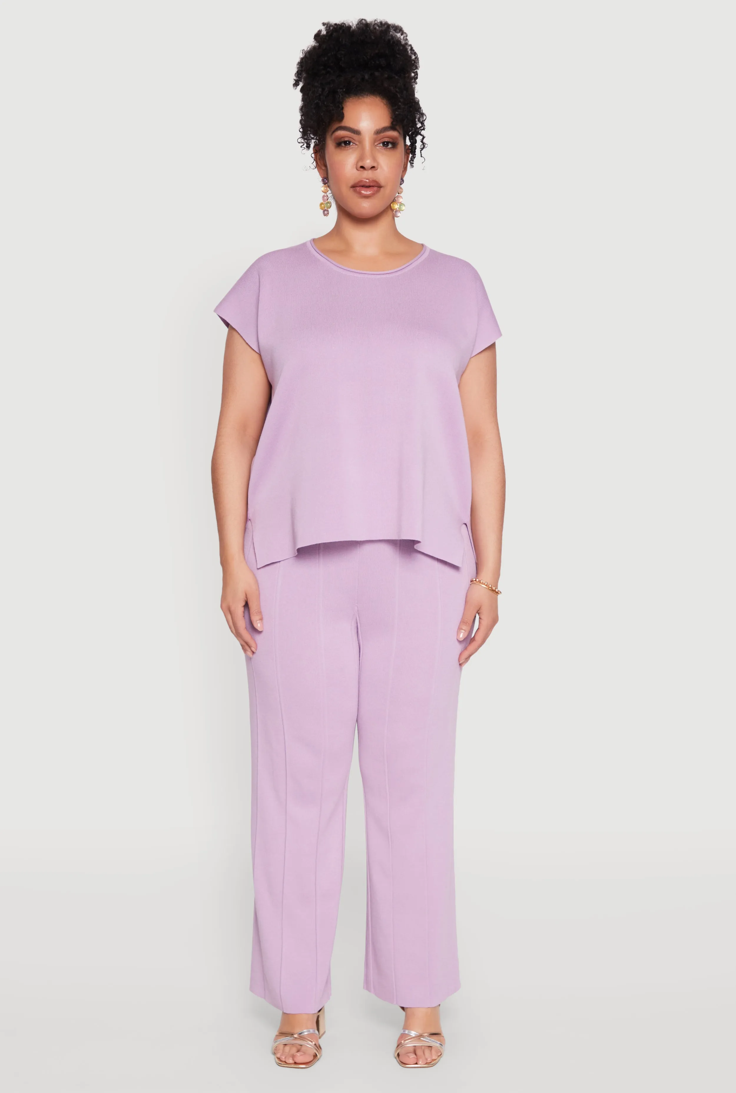 Plus Size Daisy Knitted Crew Neck Top sold by Rainbow product image thumbnail 3