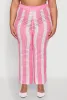 Plus Size Daisy Striped Crochet Pants sold by Rainbow