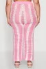 Plus Size Daisy Striped Crochet Pants sold by Rainbow