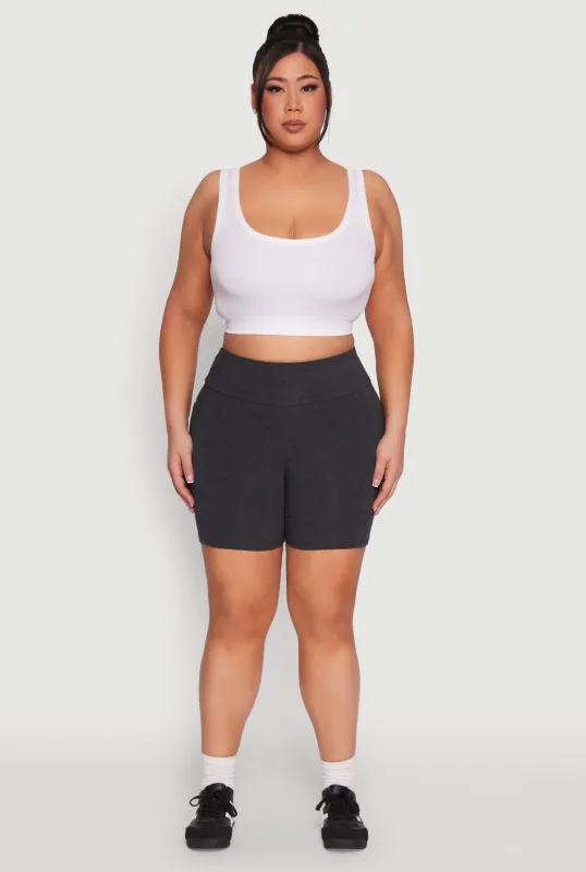 Plus Size Cell Phone Pocket Shorts sold by Rainbow