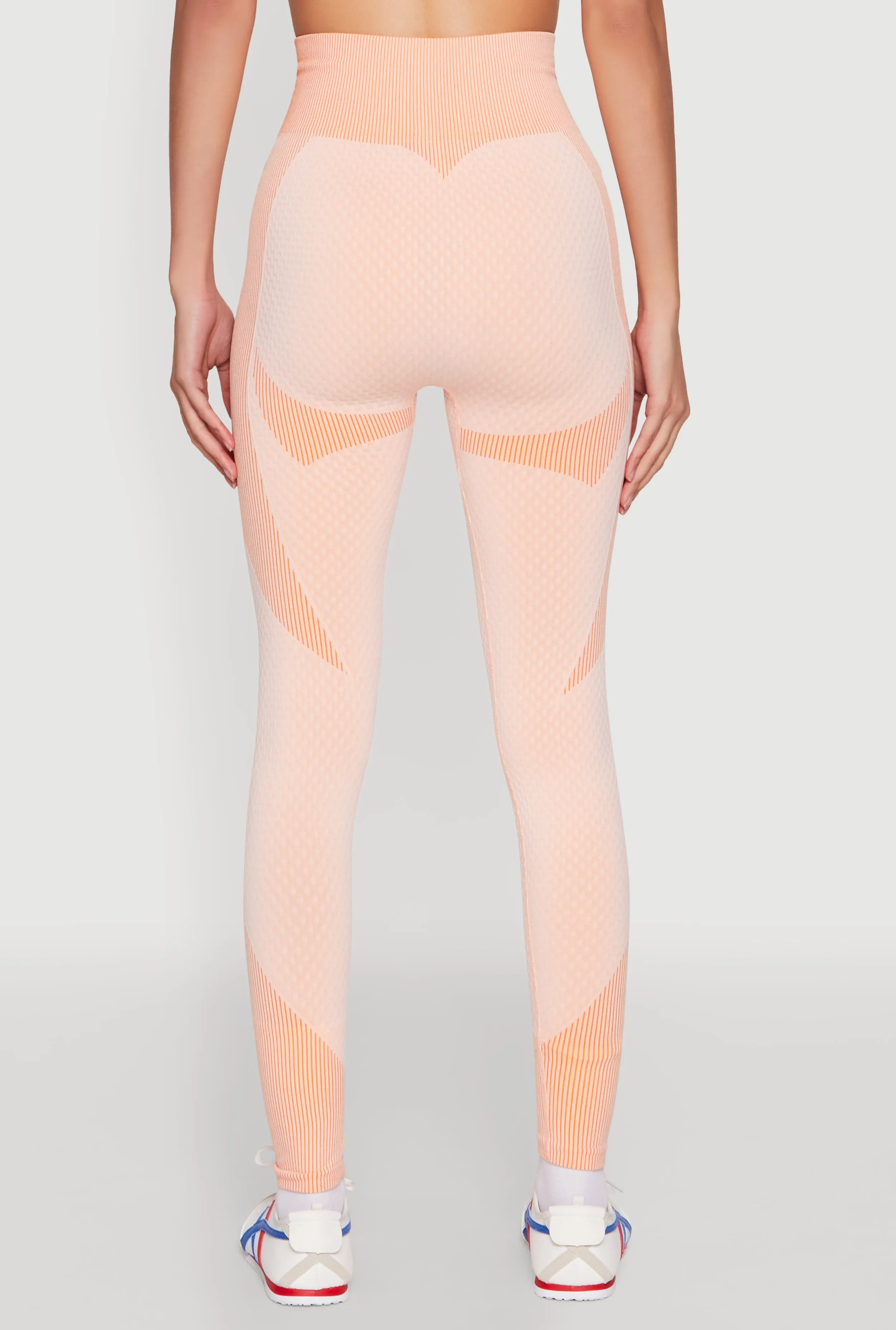 Striped Detail Two Tone Leggings sold by Rainbow product image thumbnail 5