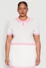 Plus Size Daisy Varsity Stripe Crop Polo Tee sold by Rainbow