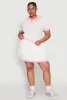 Plus Size Daisy Varsity Stripe Crop Polo Tee sold by Rainbow