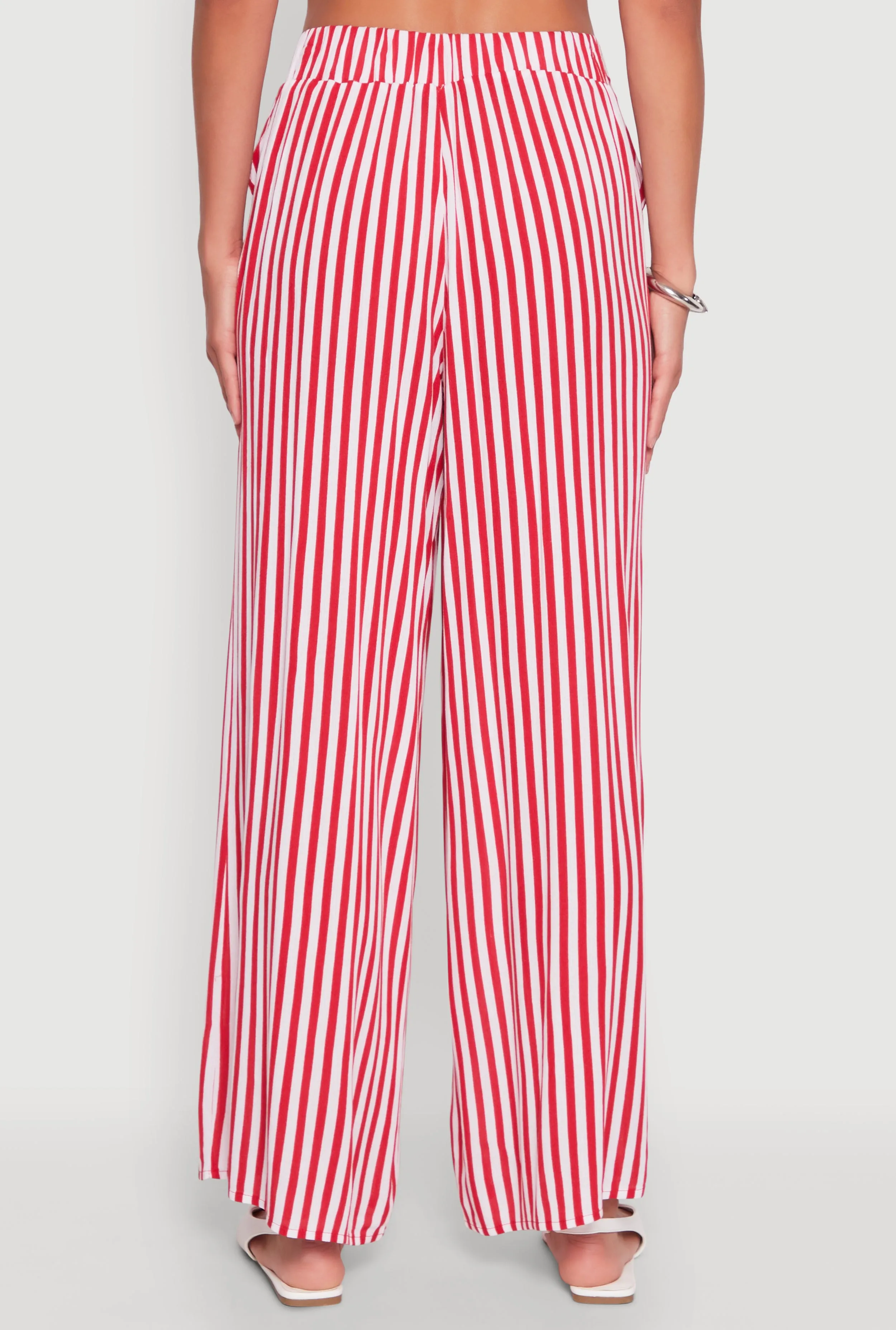Striped Wide Leg Palazzo Pants sold by Rainbow product image thumbnail 5