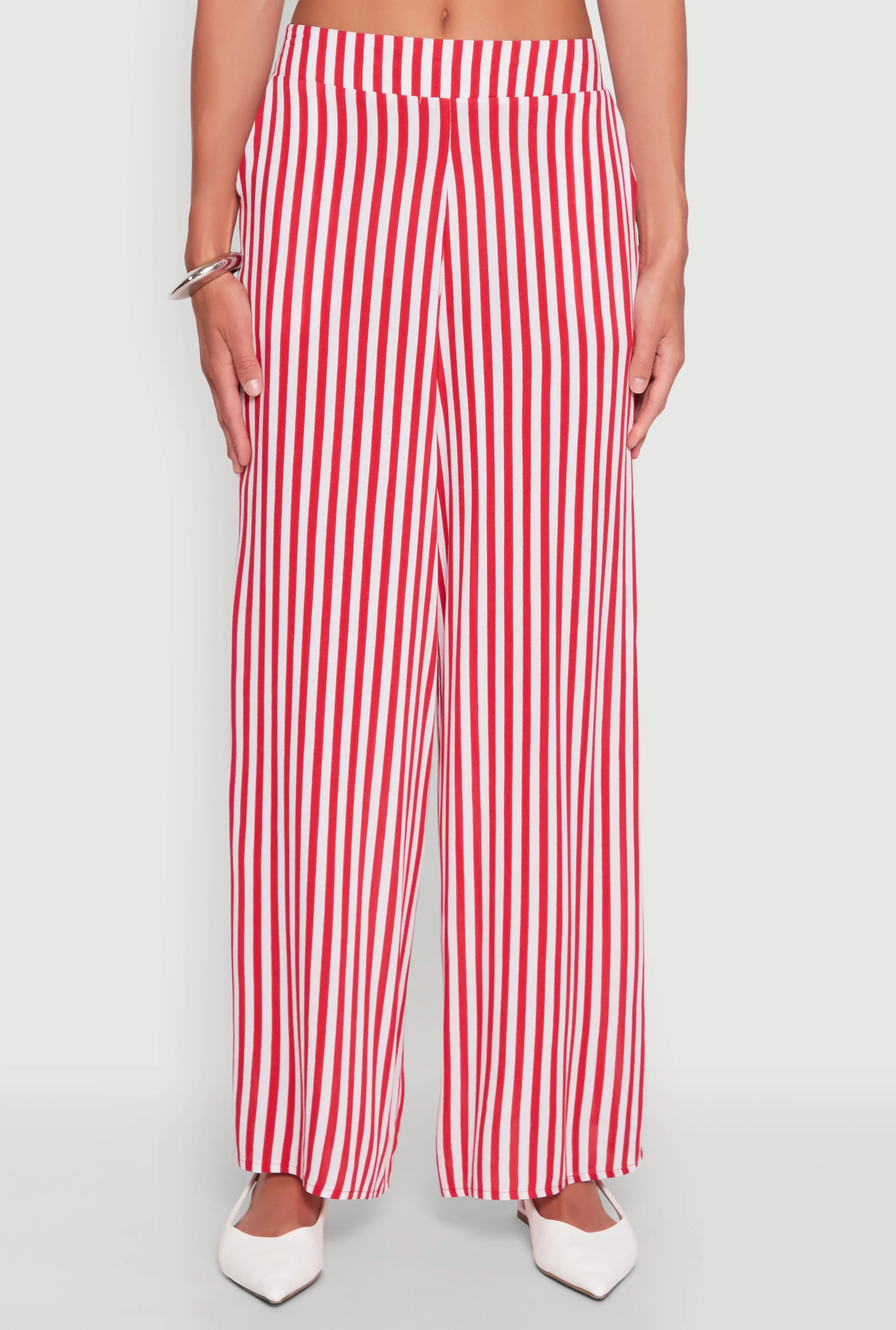 Striped Wide Leg Palazzo Pants sold by Rainbow product image thumbnail 3