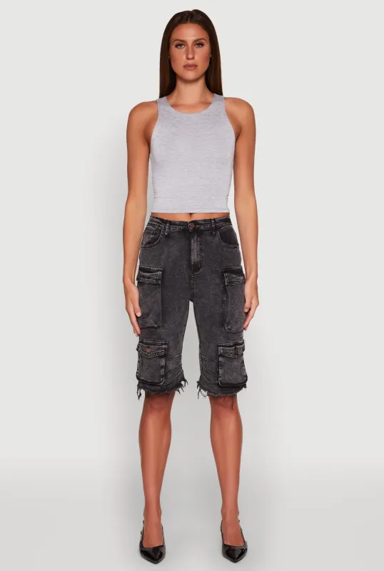 Crew Neck Cropped Tank Top sold by Rainbow