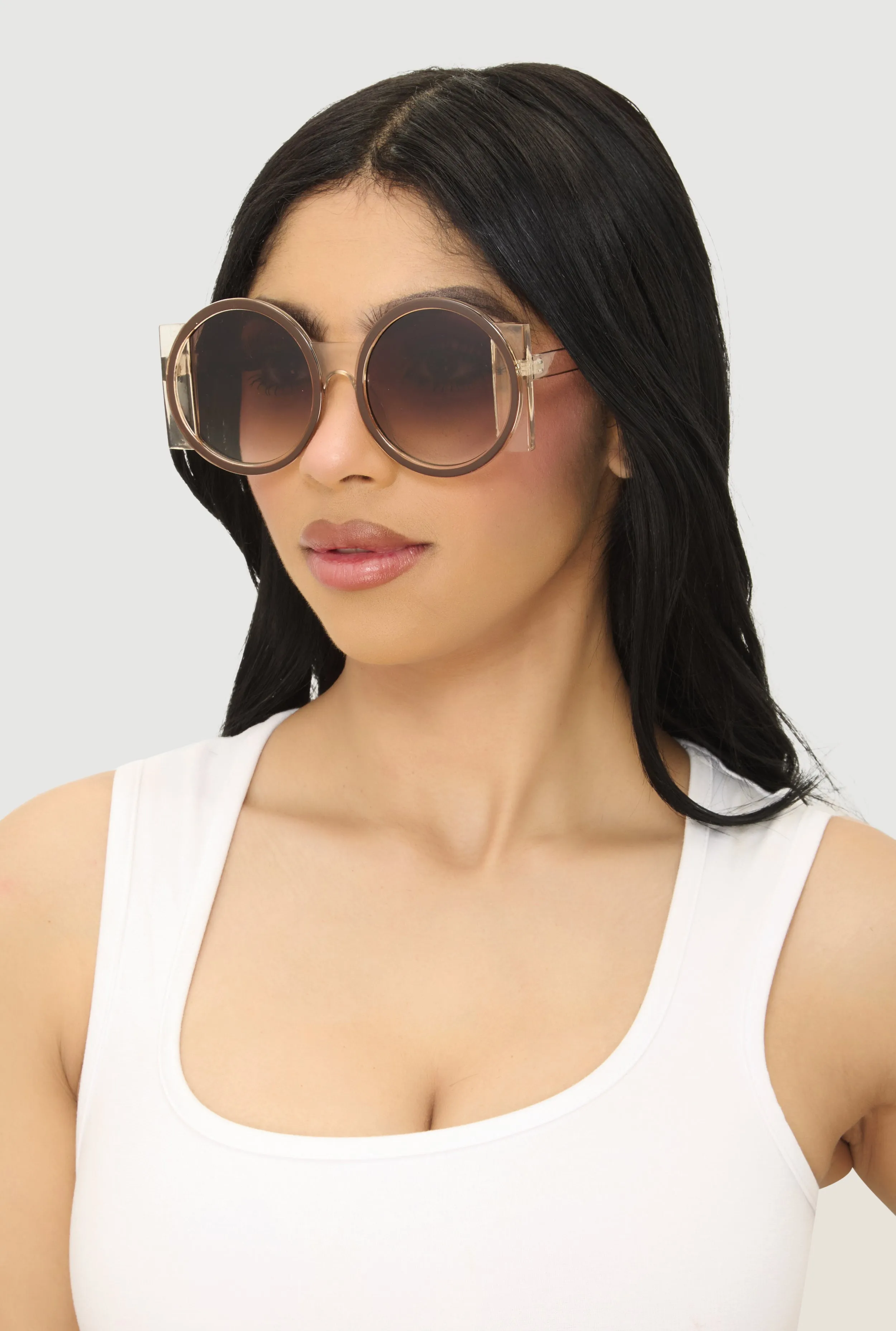 Retro Round Sunglasses sold by Rainbow product image thumbnail 2