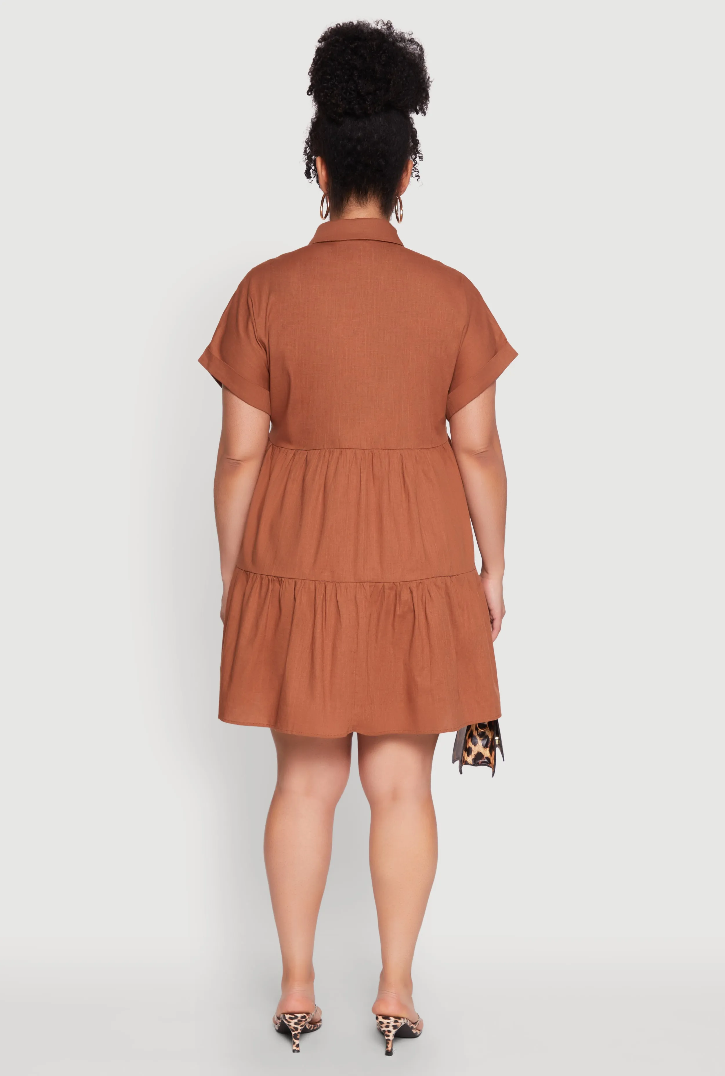 Plus Size Tiered Mini Dress sold by Rainbow product image thumbnail 5