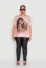 Plus Size Greek Key Living My Good Life Print Tee sold by Rainbow
