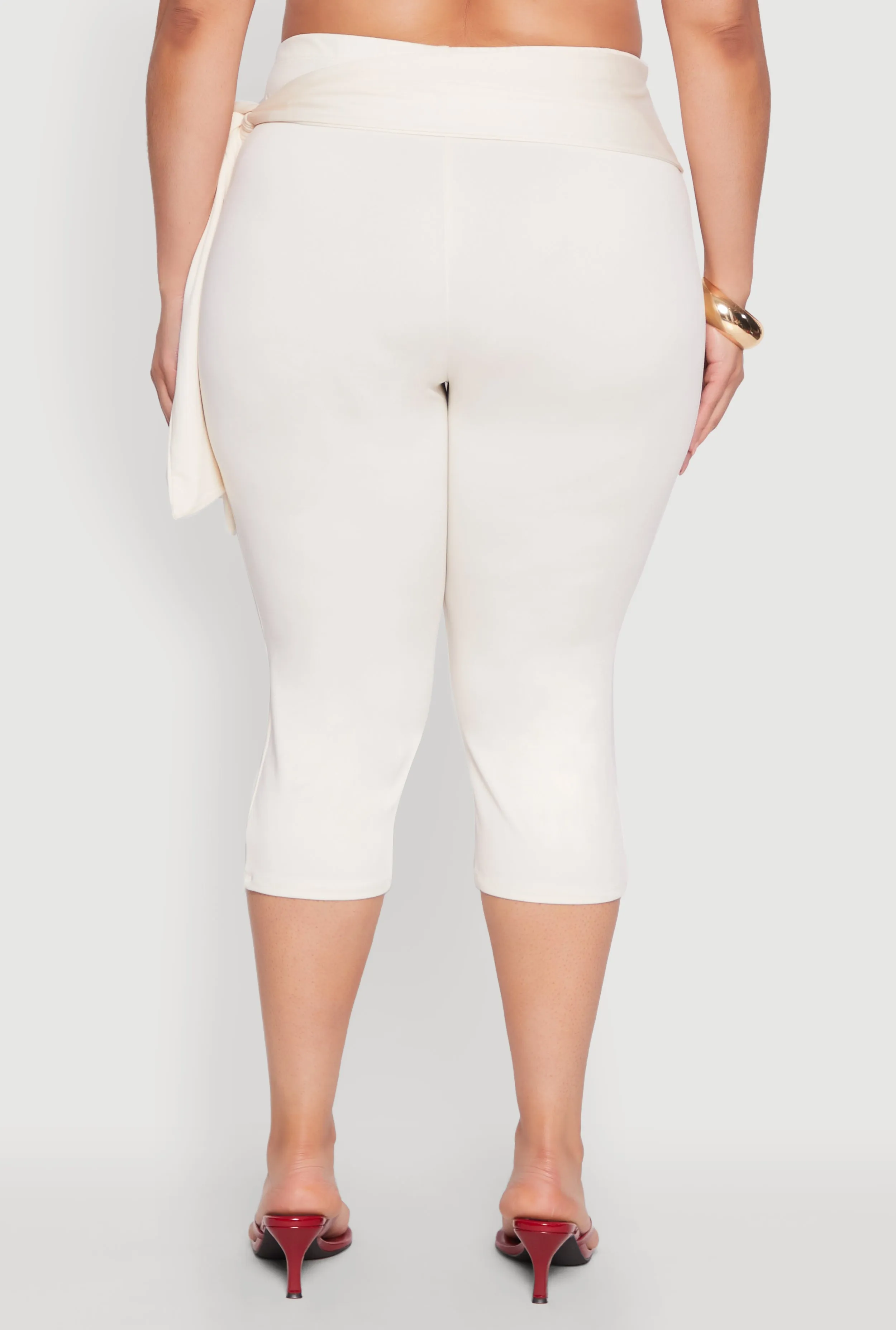 Plus Size Side Tie Capri Pants sold by Rainbow product image thumbnail 5