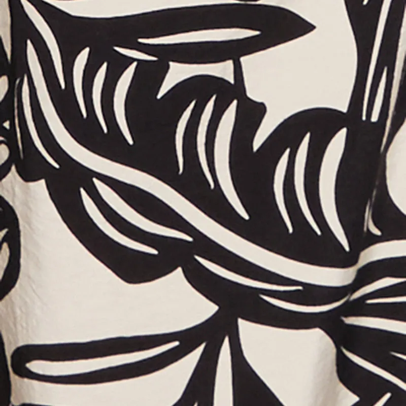 Plus Size Leaf Print Smocked Waist Pants sold by Rainbow product image thumbnail 4