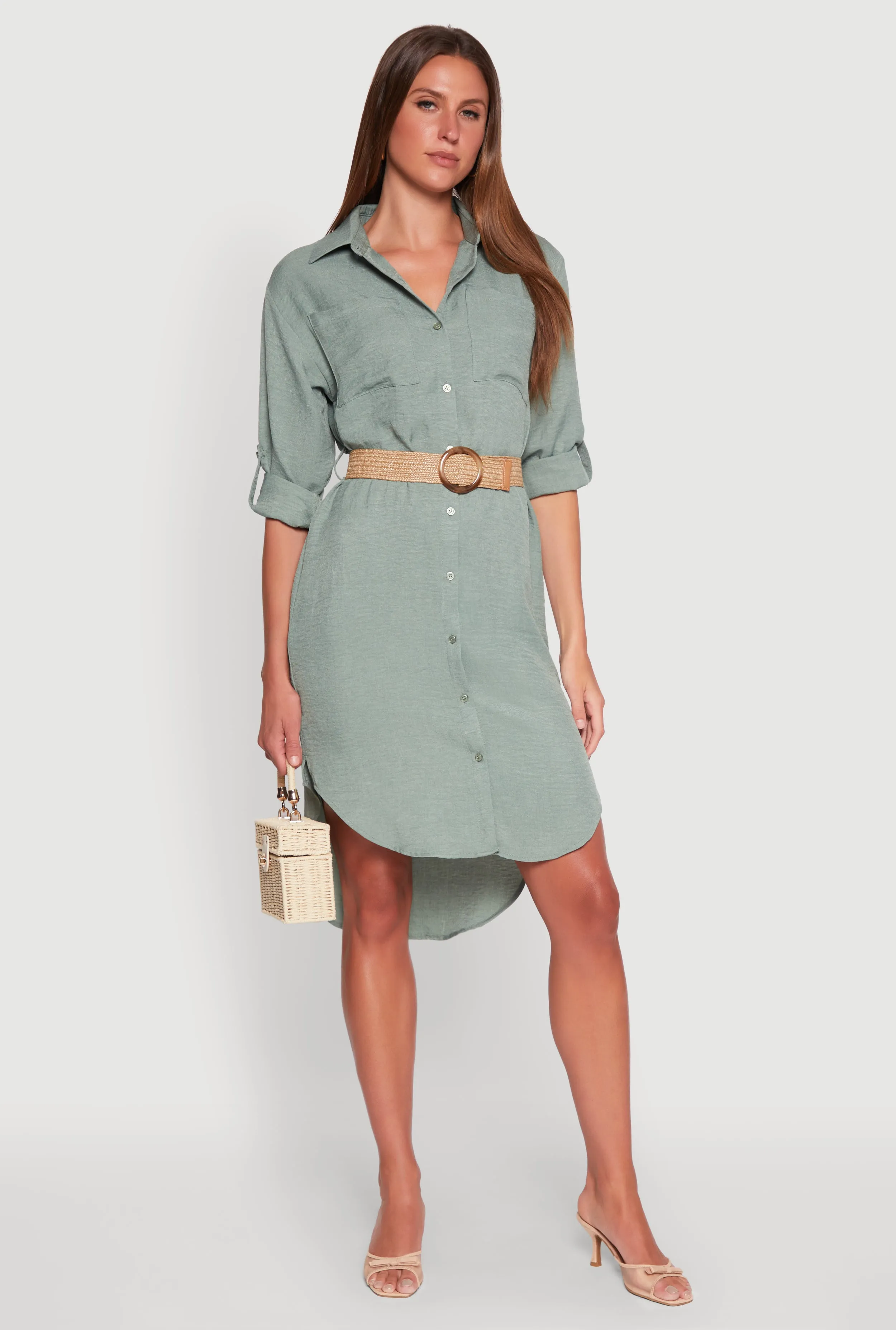 High Low Shirt Dress sold by Rainbow