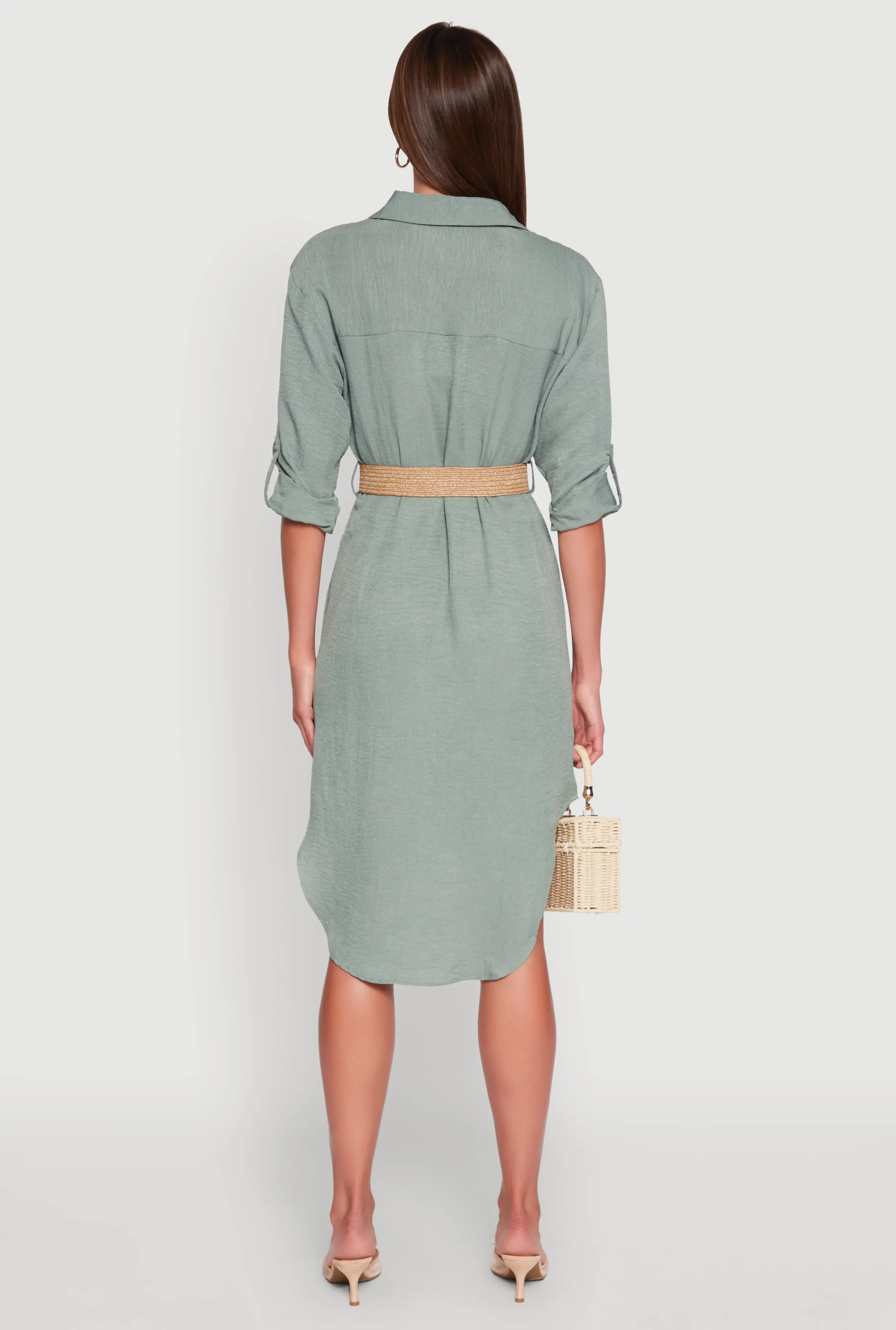 High Low Shirt Dress sold by Rainbow product image thumbnail 5