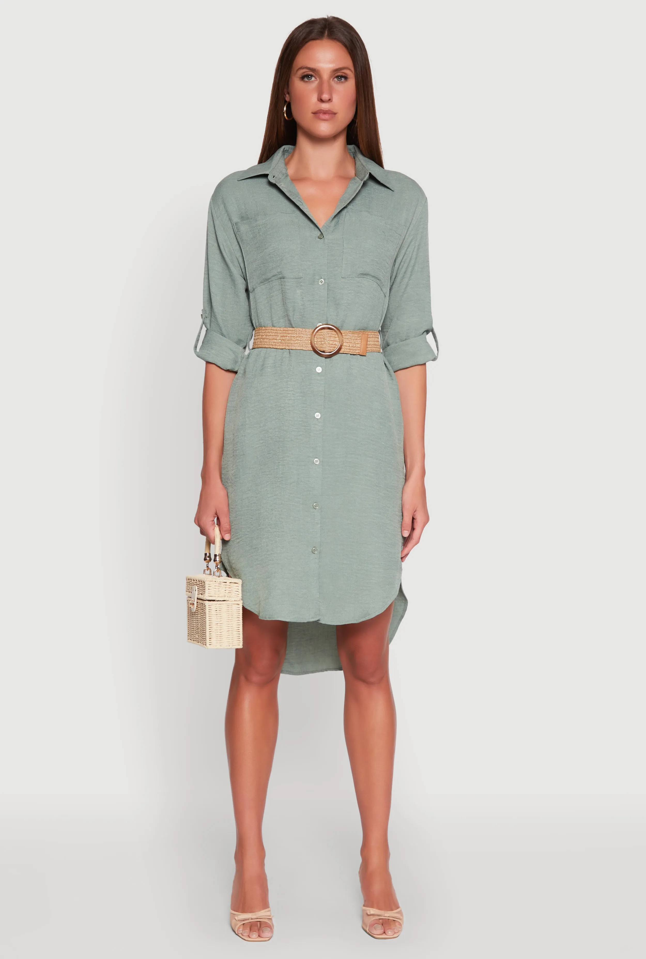 High Low Shirt Dress sold by Rainbow product image thumbnail 2