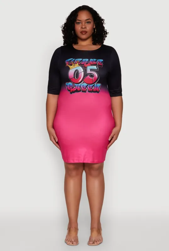 Plus Size Fierce 05 Queen T Shirt Dress sold by Rainbow