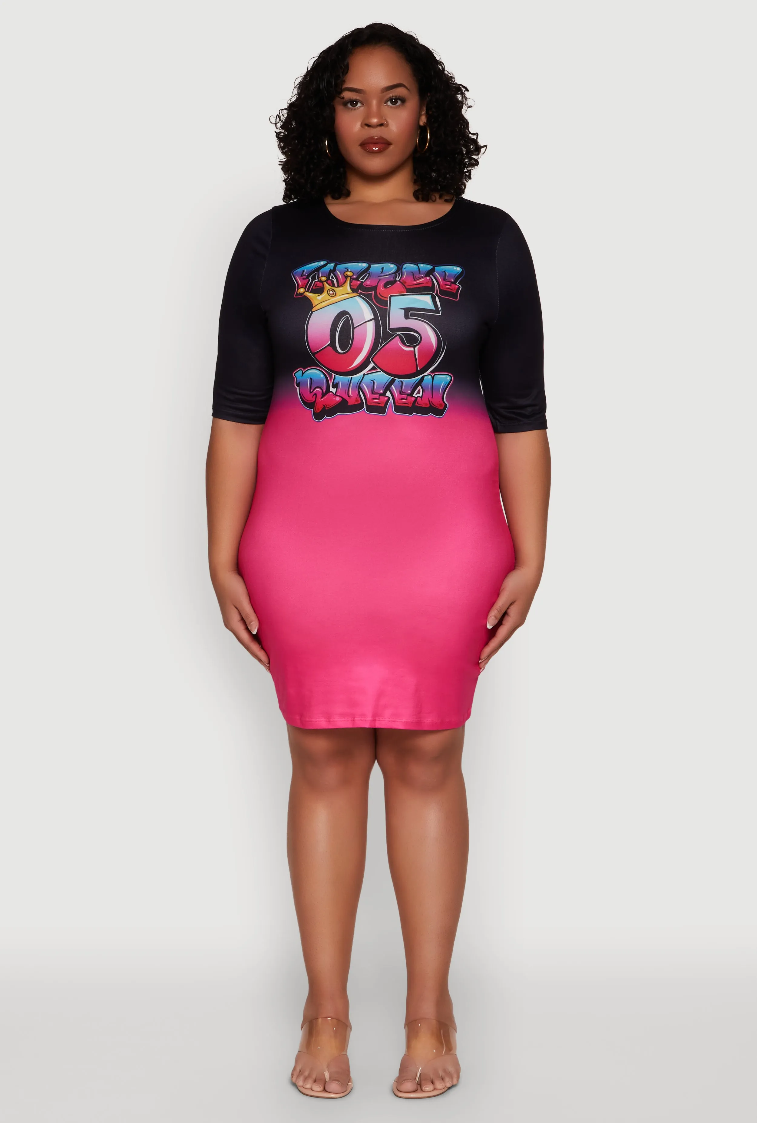 Plus Size Fierce 05 Queen T Shirt Dress sold by Rainbow