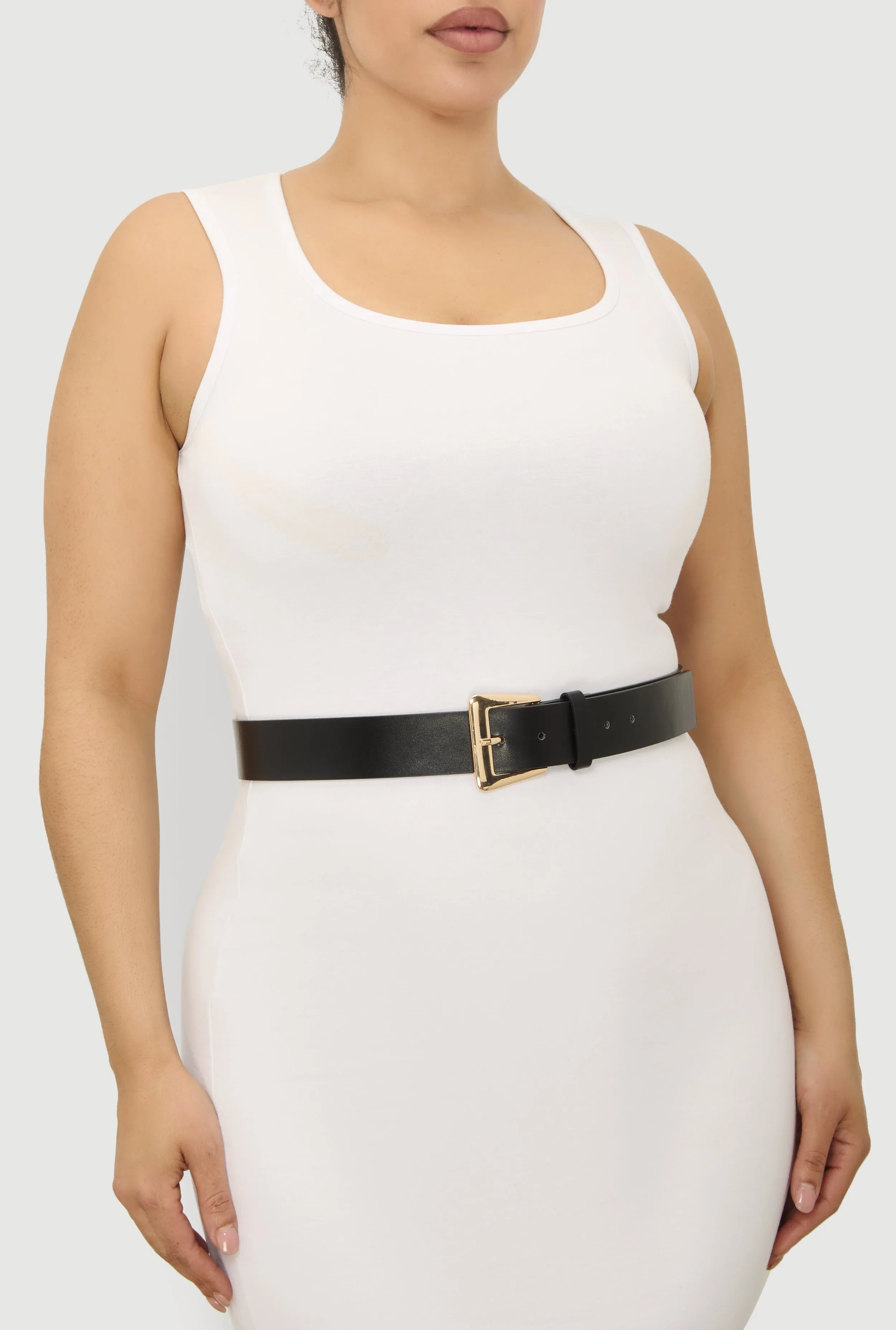 Plus Size Metallic Buckle Belt sold by Rainbow product image thumbnail 2