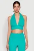 Bubble Knit Tie Back Halter Top sold by Rainbow