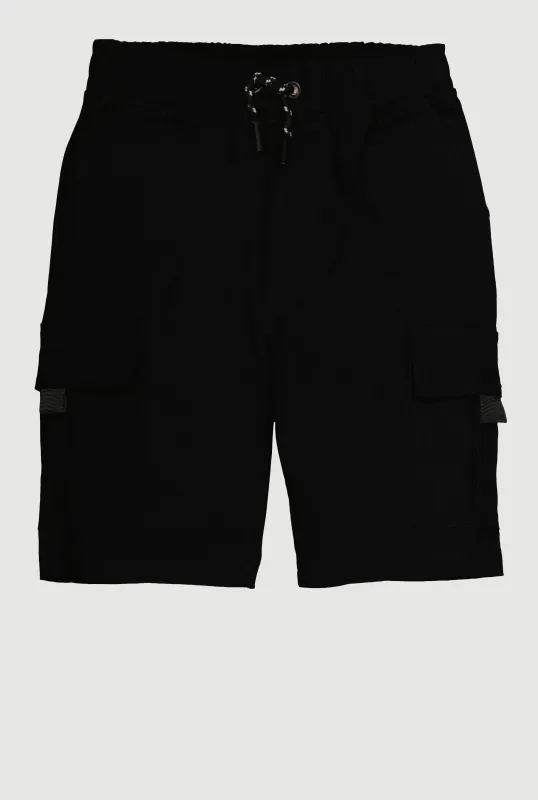 Boys Drawstring Cargo Shorts sold by Rainbow