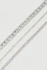 Cubic Zirconia Chain Anklets Set of 3 sold by Rainbow