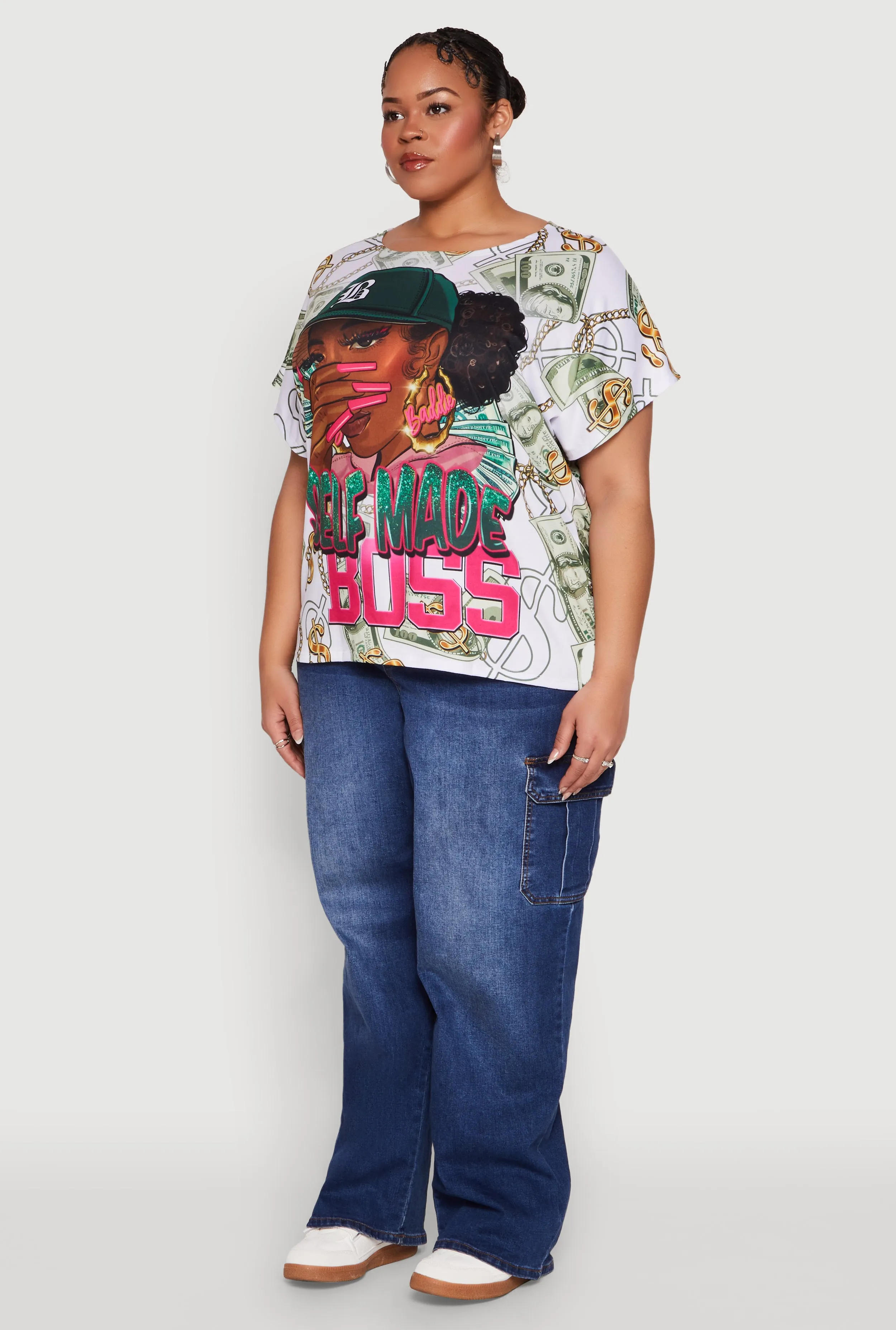 Plus Size Self Made Graphic Tee sold by Rainbow product image thumbnail 5