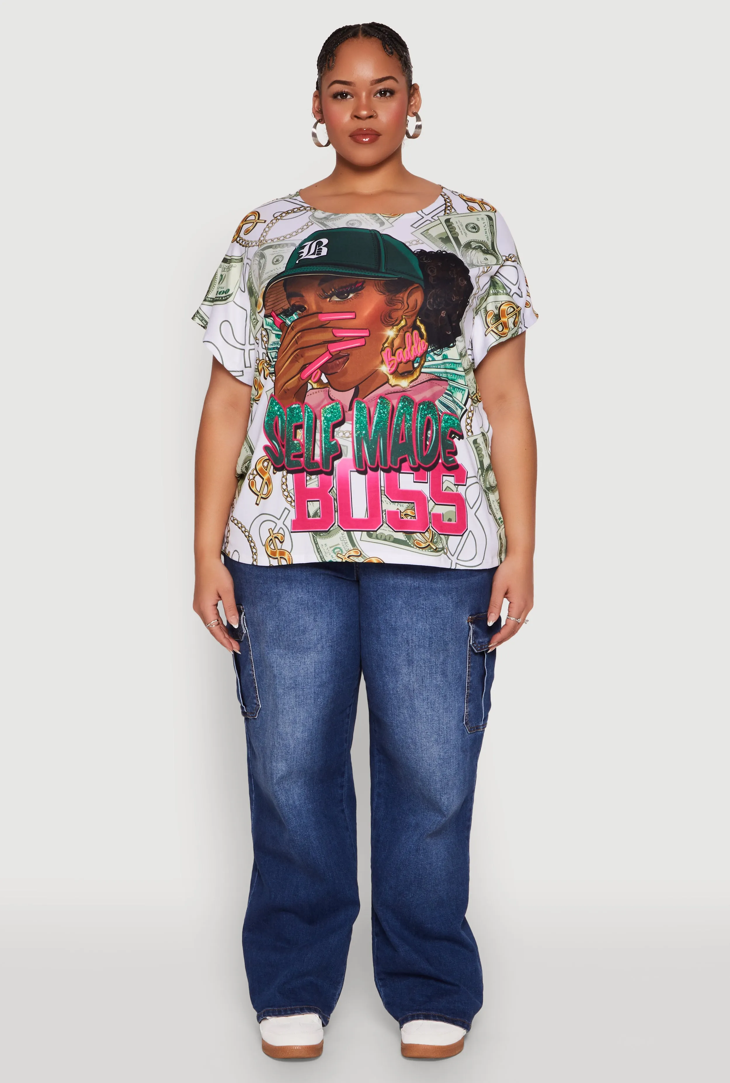 Plus Size Self Made Graphic Tee sold by Rainbow product image thumbnail 3