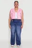 Plus Size Spoon Jeans Mineral Wash Denim Vest sold by Rainbow