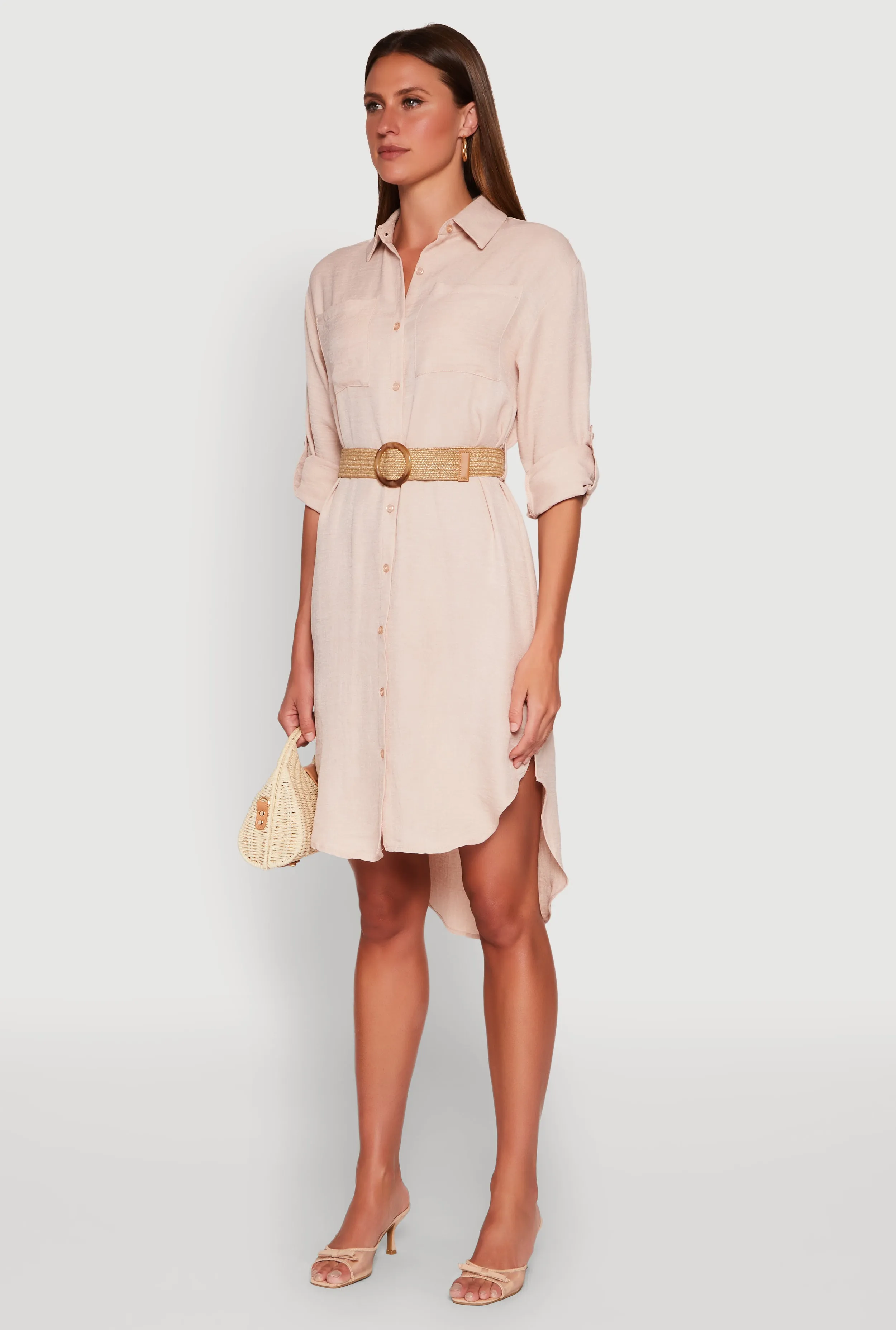 High Low Shirt Dress sold by Rainbow product image thumbnail 3