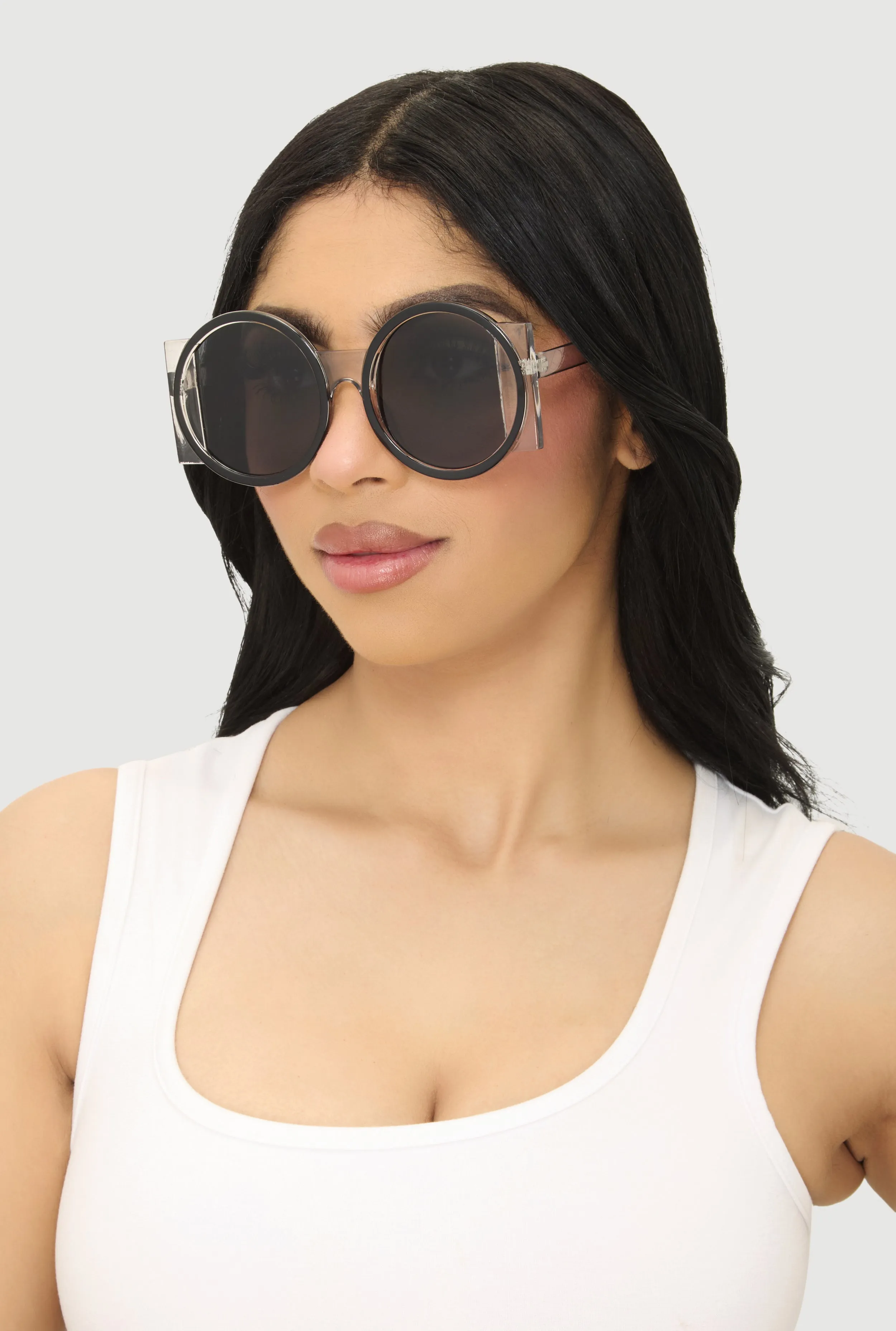 Retro Round Sunglasses sold by Rainbow product image thumbnail 2