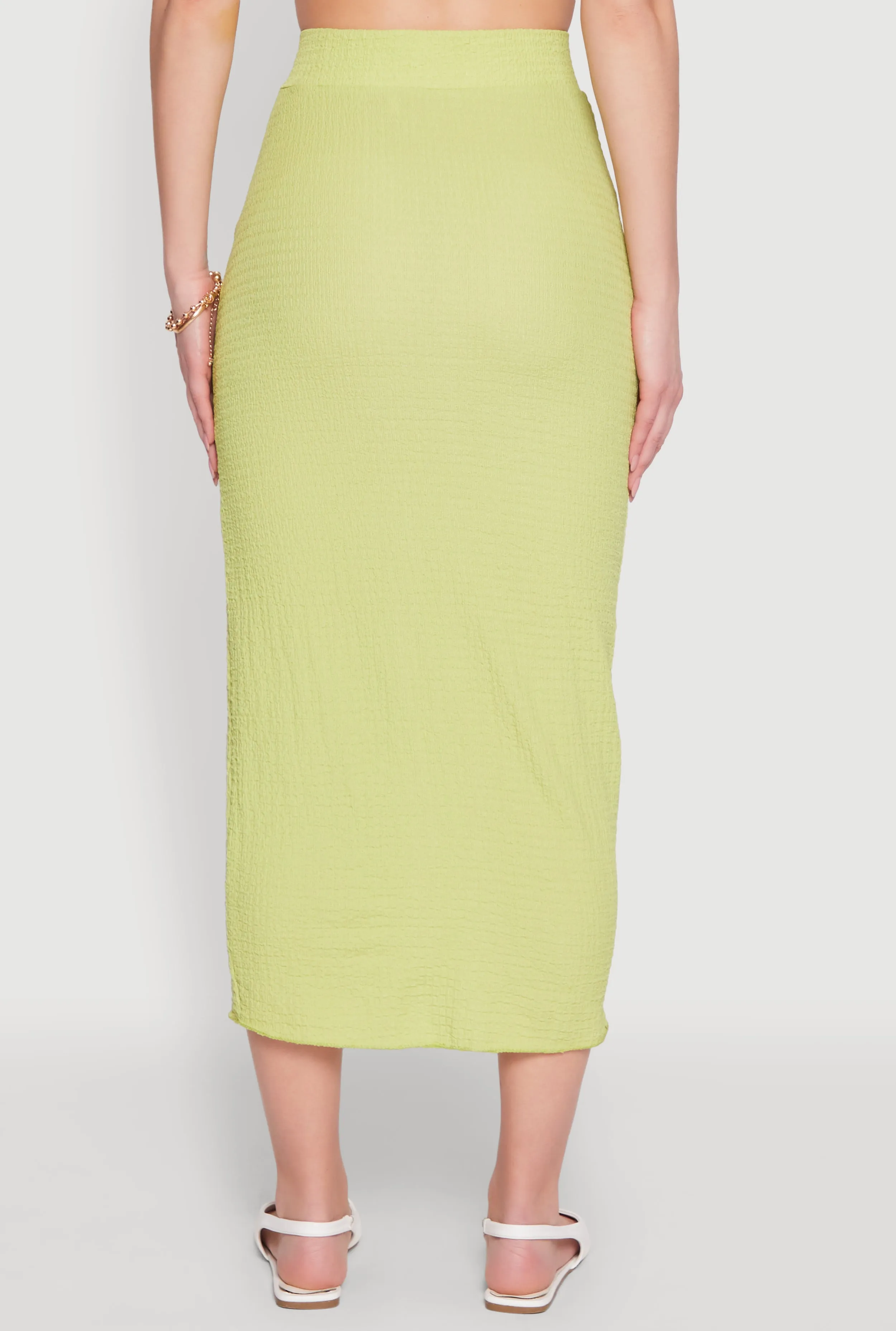 Textured Knit Midi Pencil Skirt sold by Rainbow product image thumbnail 5