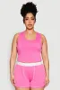 Plus Size Cropped Tank Top and Boxer Briefs Pajama Set sold by Rainbow