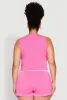 Plus Size Cropped Tank Top and Boxer Briefs Pajama Set sold by Rainbow