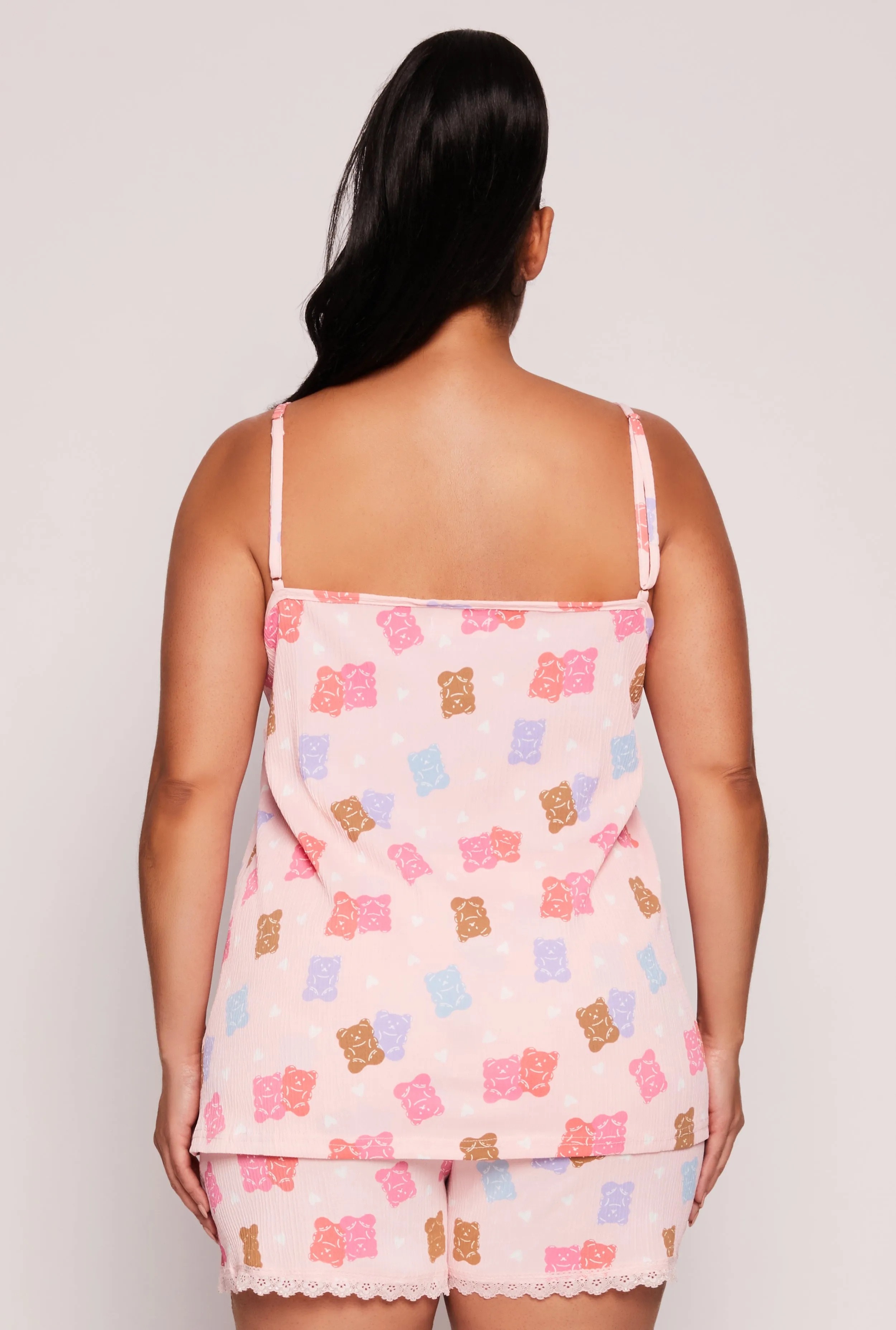Plus Size Gummy Bear Pajama Top and Shorts sold by Rainbow product image thumbnail 2