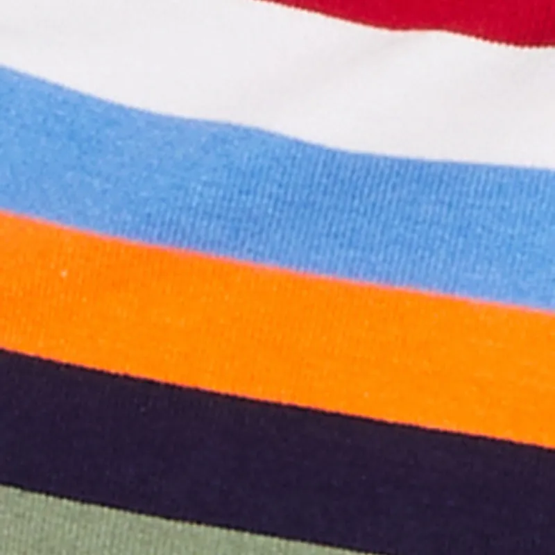 Plus Size Daisy Striped Knit Asymmetrical Mini Skirt sold by Rainbow product image thumbnail 4