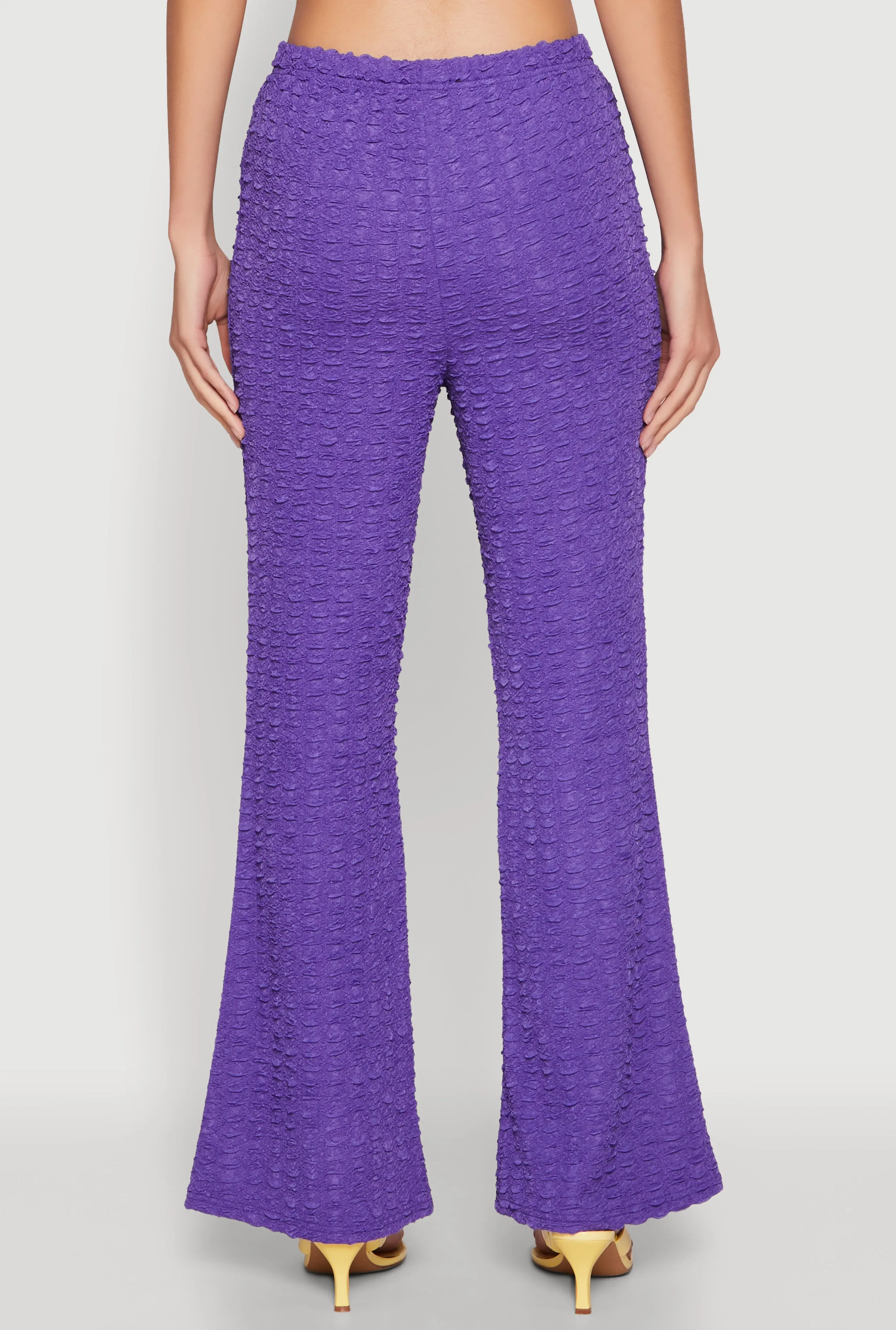 Bubble Knit Flared Leg Pants sold by Rainbow product image thumbnail 5