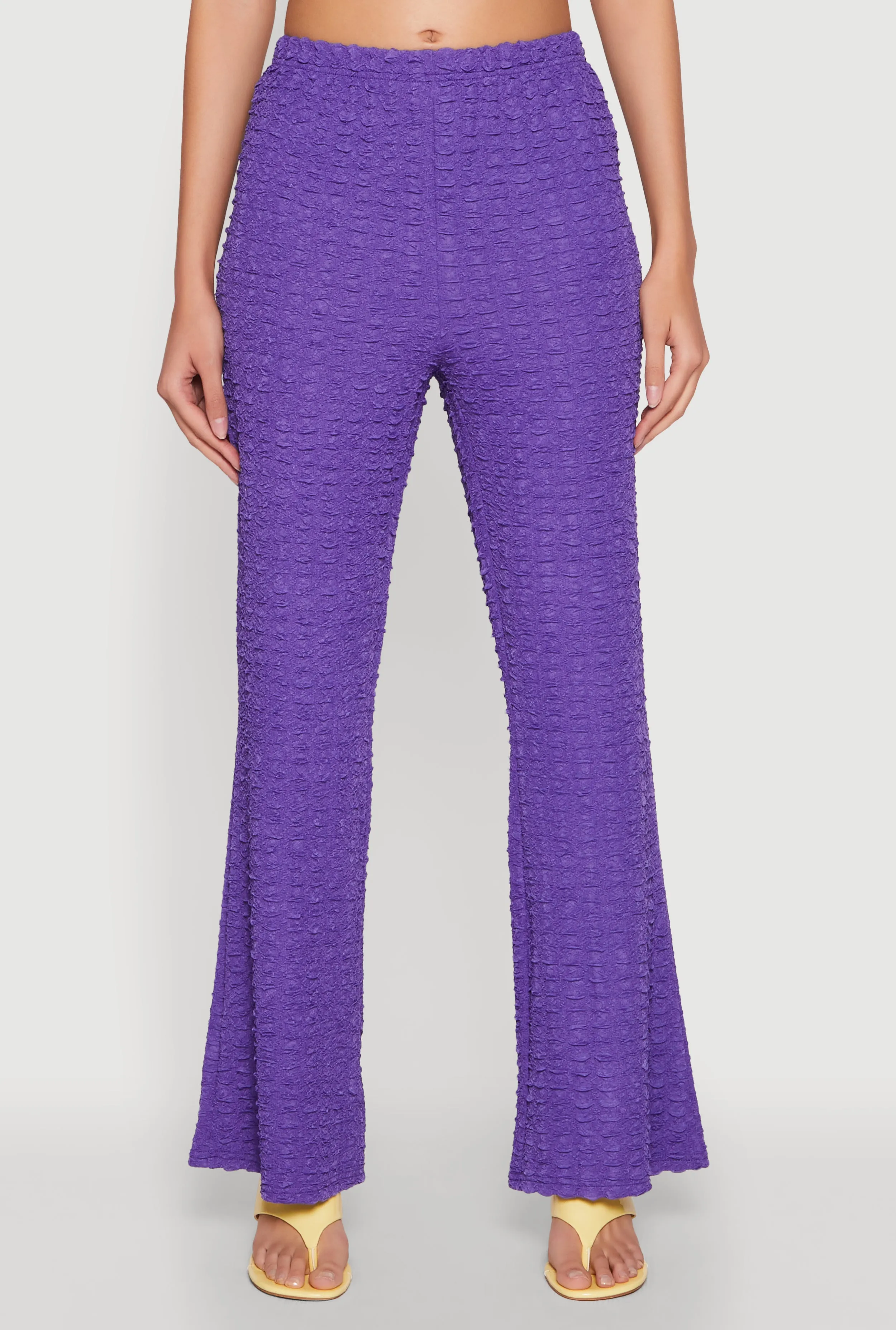 Bubble Knit Flared Leg Pants sold by Rainbow product image thumbnail 3