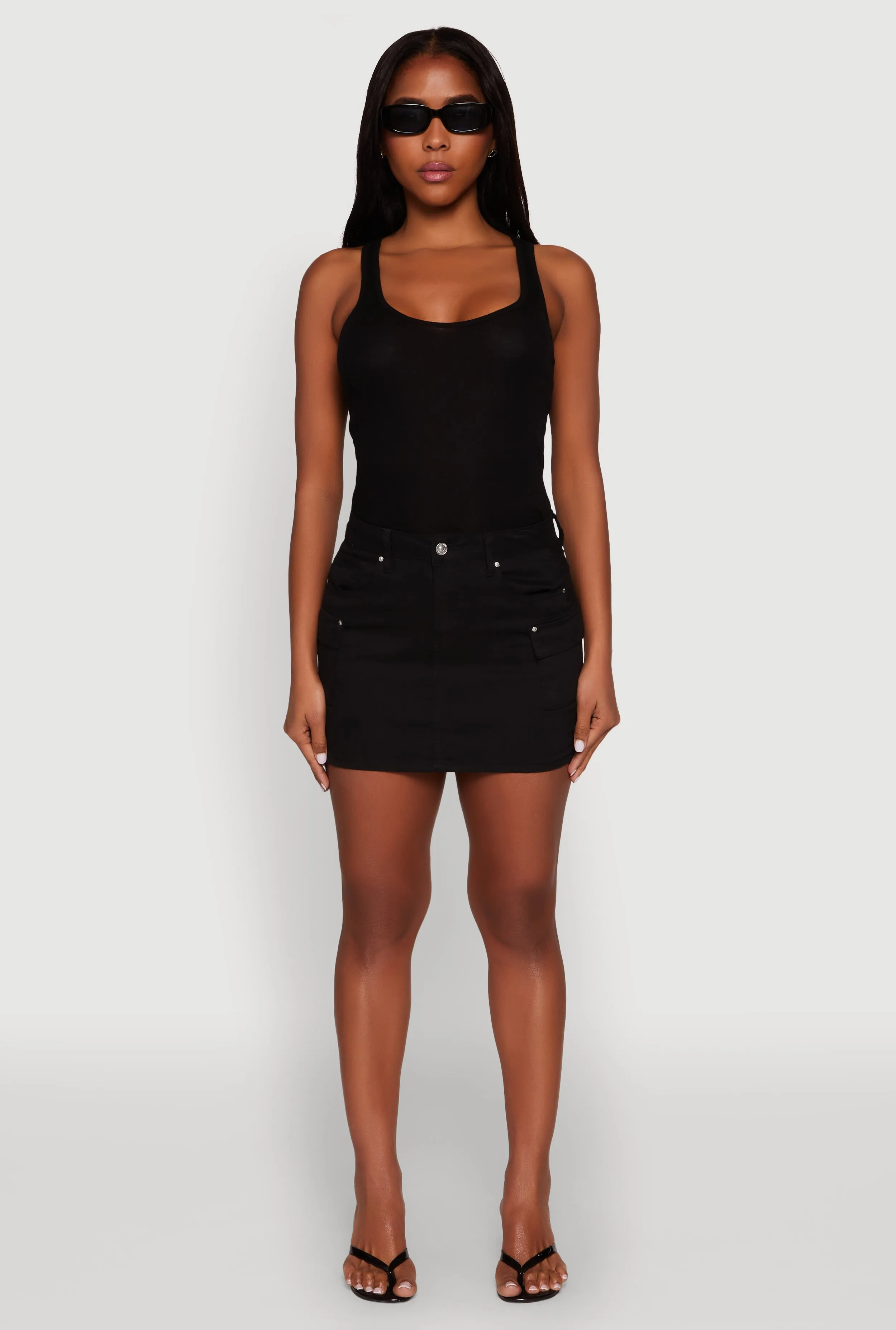 WAX Twill Mini Cargo Skirt sold by Rainbow product image thumbnail 2