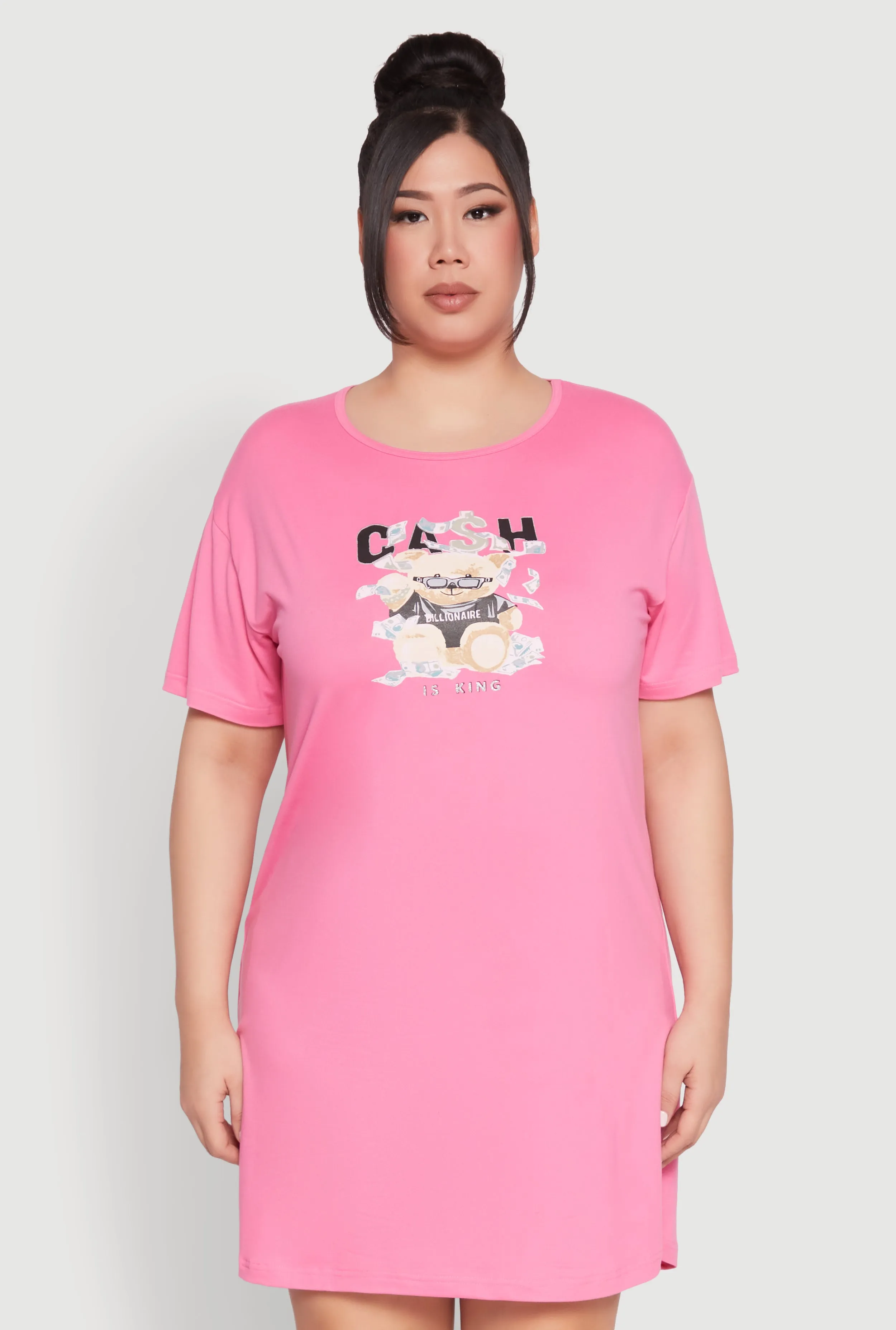 Plus Size Cash Bear Graphic Sleepshirt sold by Rainbow product image thumbnail 2