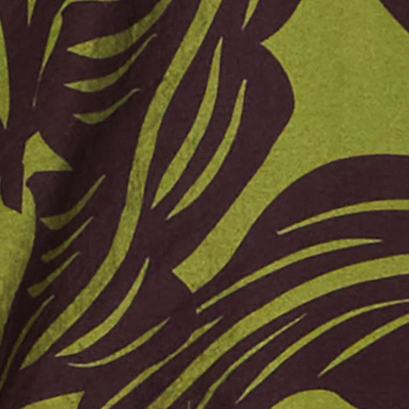 Plus Size Leaf Print Blouse sold by Rainbow product image thumbnail 4