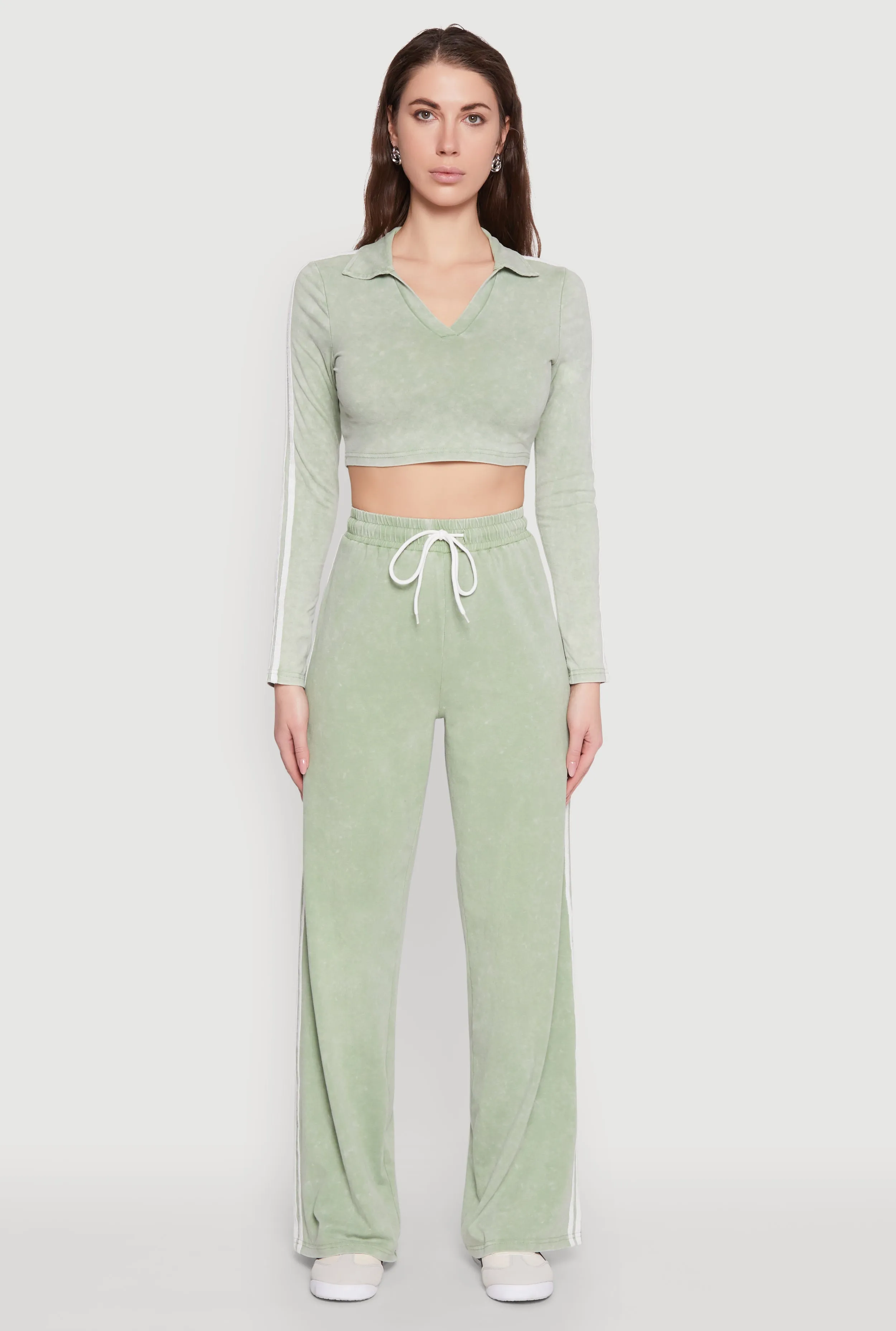 Daisy Mineral Wash Varsity Stripe Sweatpants sold by Rainbow product image thumbnail 2