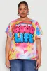 Plus Size Living My Good Life Graphic Tee sold by Rainbow