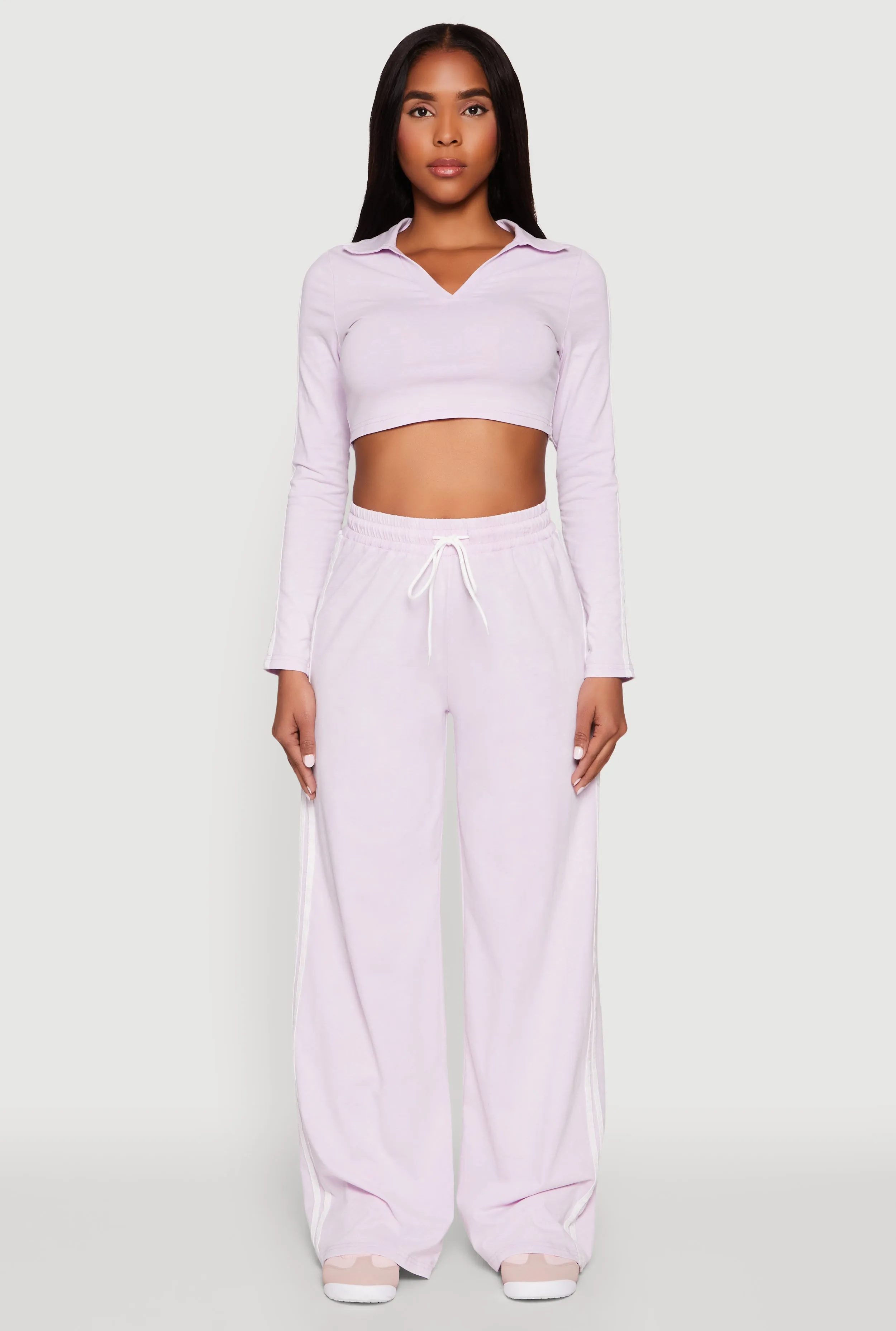 Daisy Mineral Wash Varsity Stripe Sweatpants sold by Rainbow