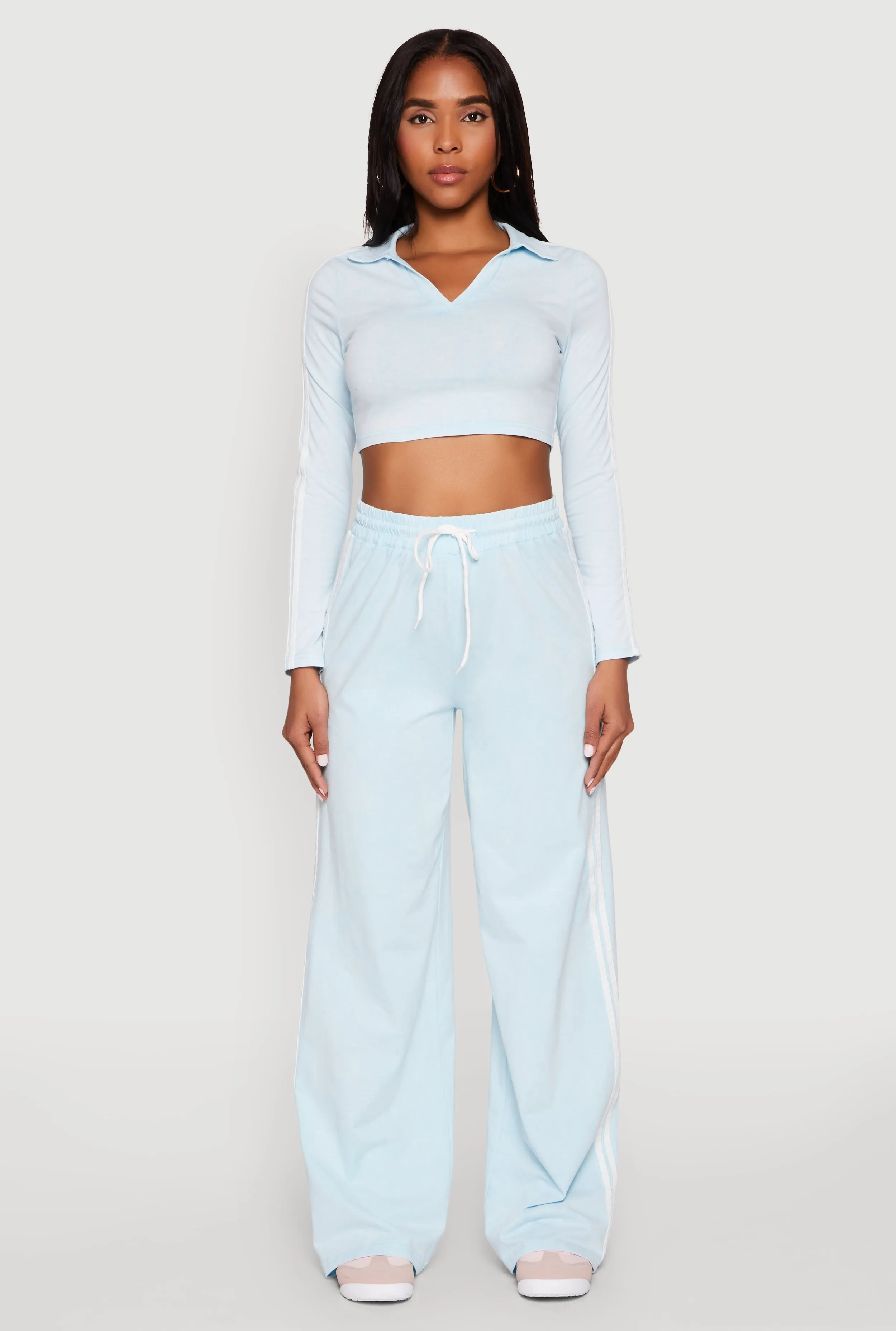 Daisy Mineral Wash Varsity Stripe Sweatpants sold by Rainbow