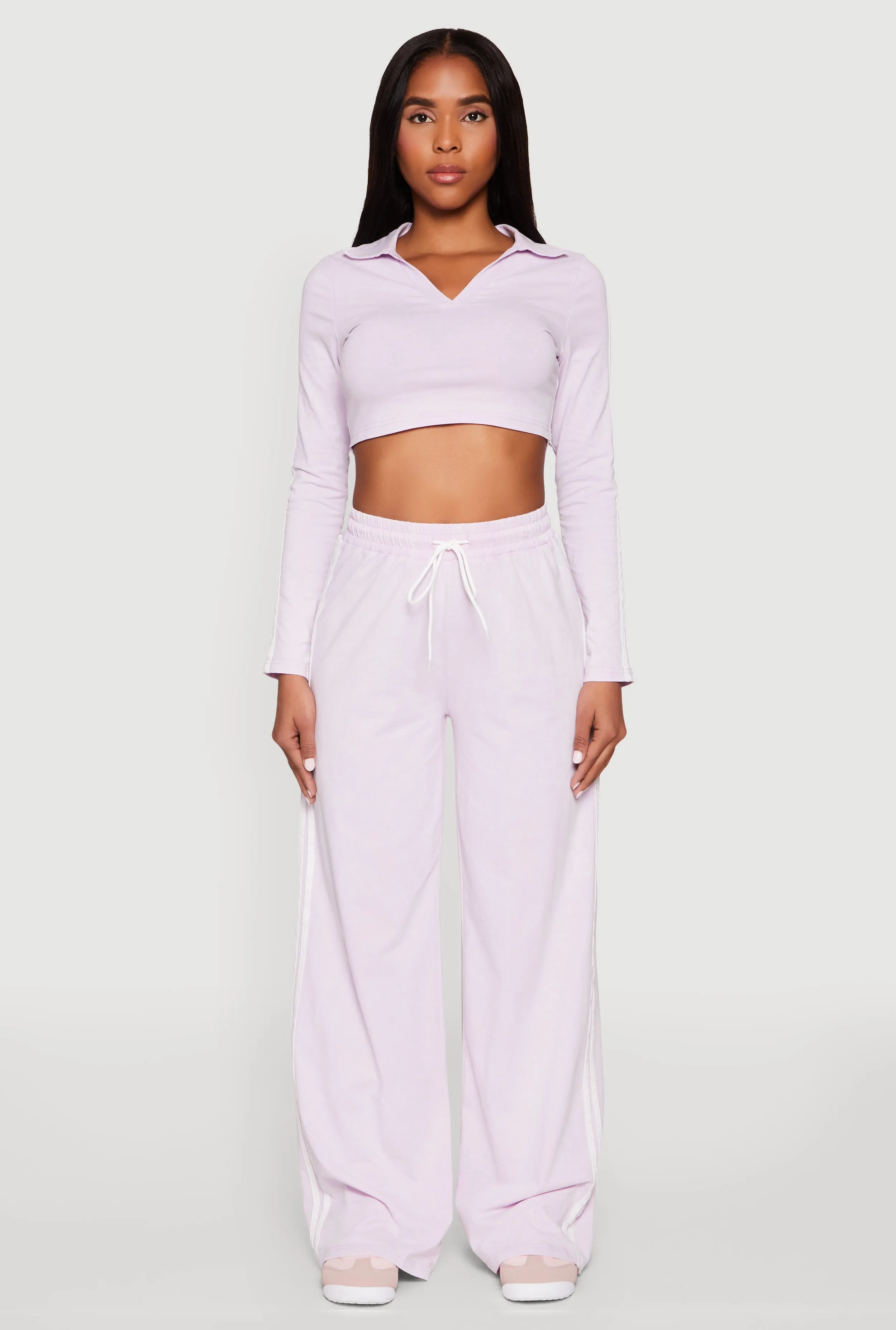 Daisy Mineral Wash Varsity Stripe Crop Top sold by Rainbow product image thumbnail 2