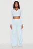 Daisy Mineral Wash Varsity Stripe Crop Top sold by Rainbow
