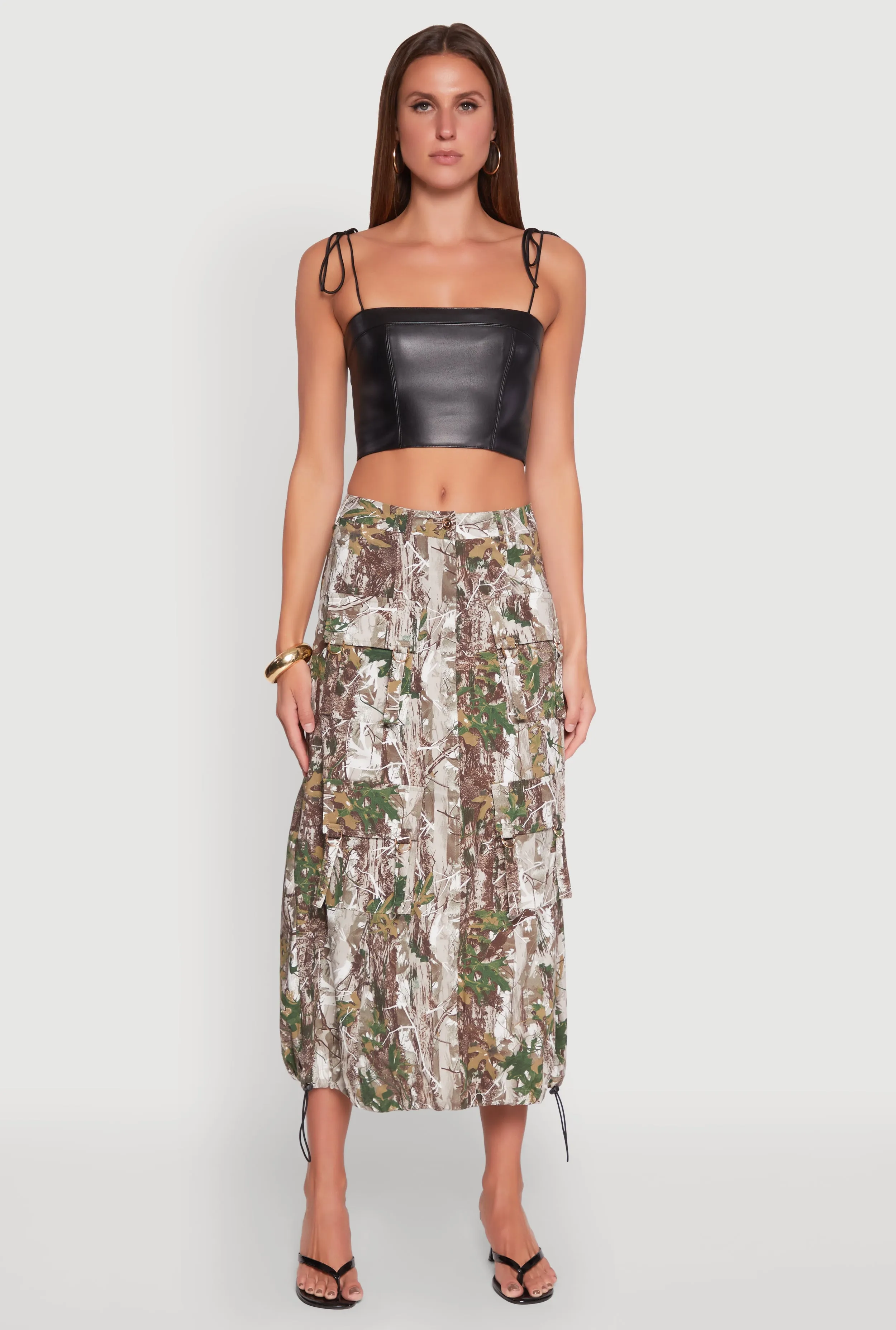 Hunter Camo Hyperstretch Cargo Maxi Skirt sold by Rainbow product image thumbnail 2