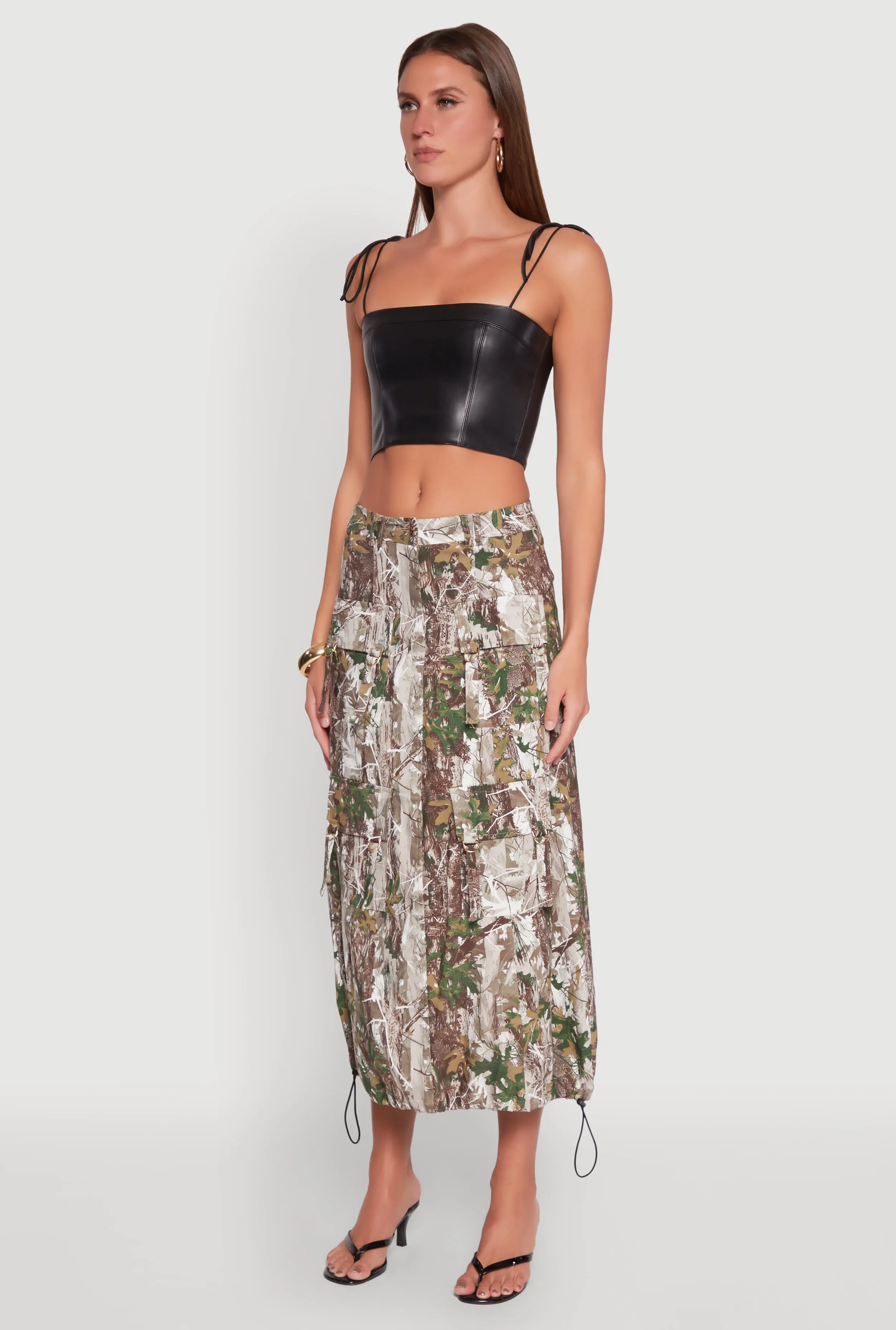 Hunter Camo Hyperstretch Cargo Maxi Skirt sold by Rainbow product image thumbnail 3